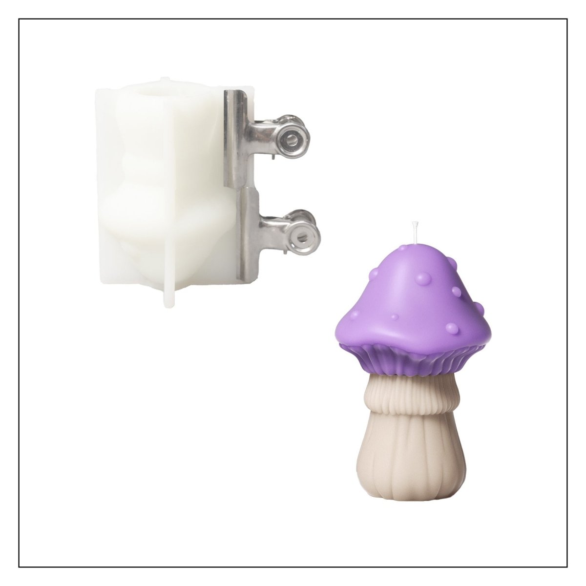Funky Mushroom Candle Silicone Mold3D Candle MoldLZ0723