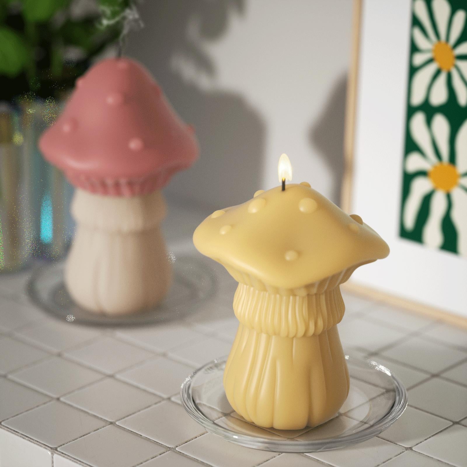 Funky Mushroom Candle Silicone Mold