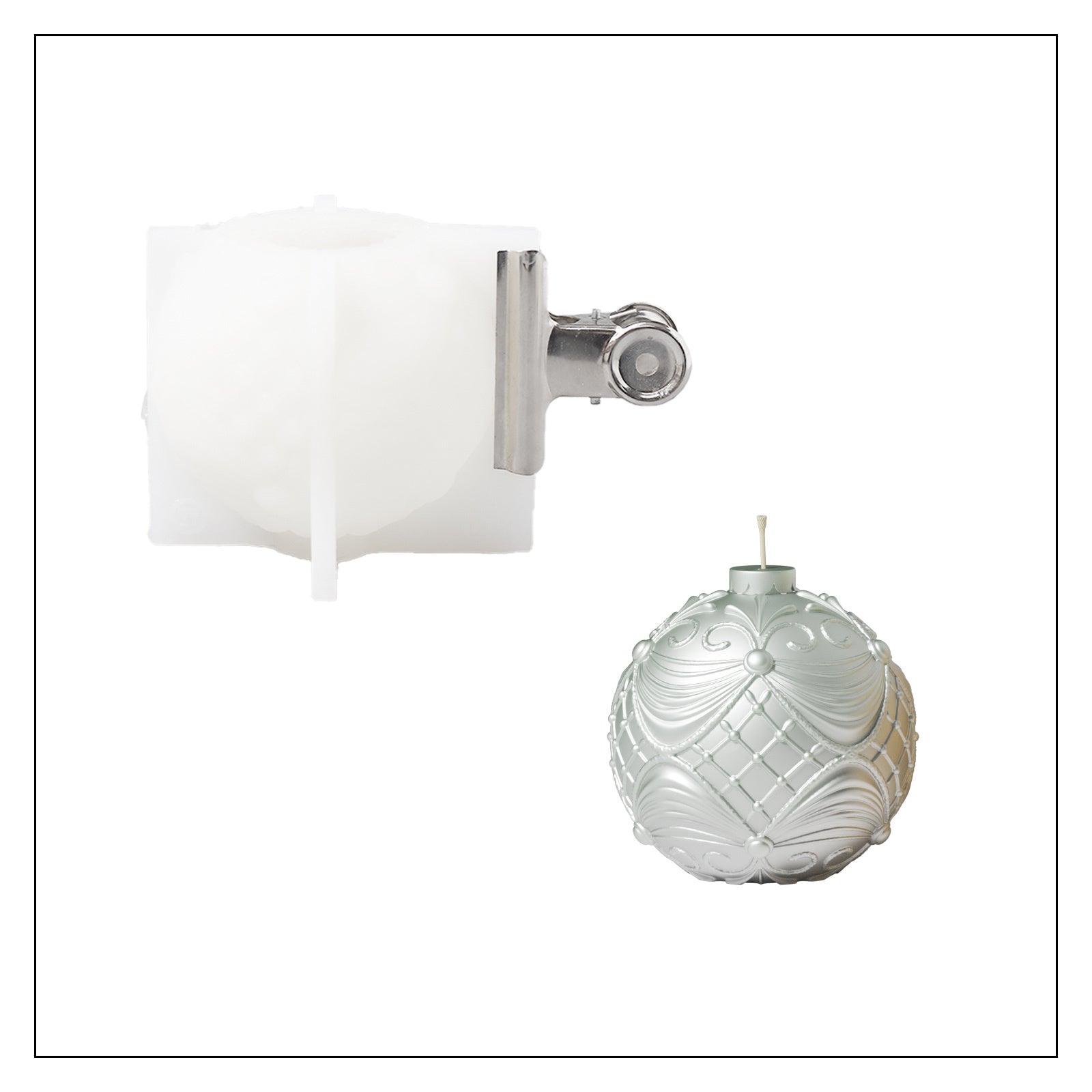Merry Christmas Bauble Light Kerzen-Silikonform-Kollektion