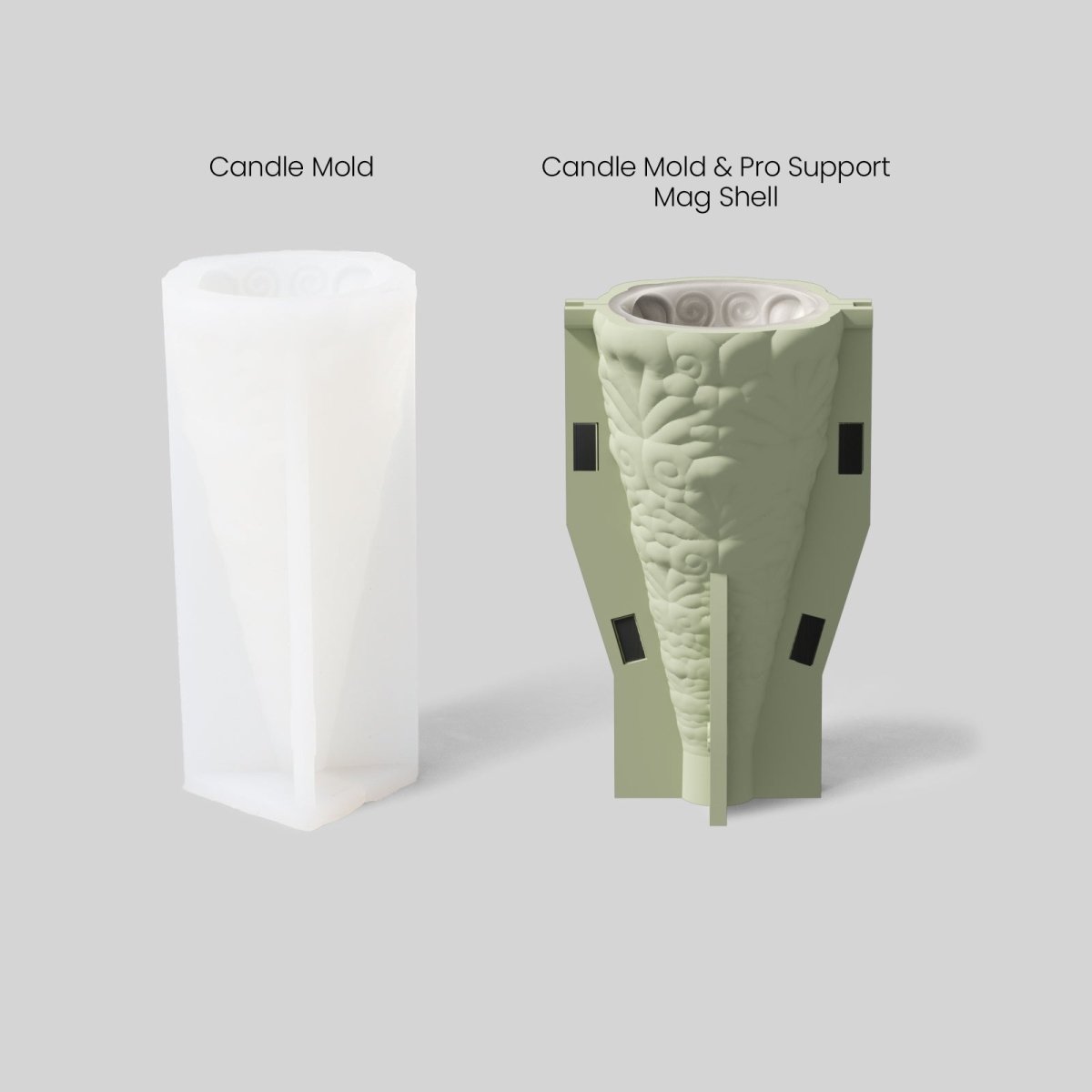 Relief Christmas Tree Candle Silicone Mold3D Candle MoldLZ0762