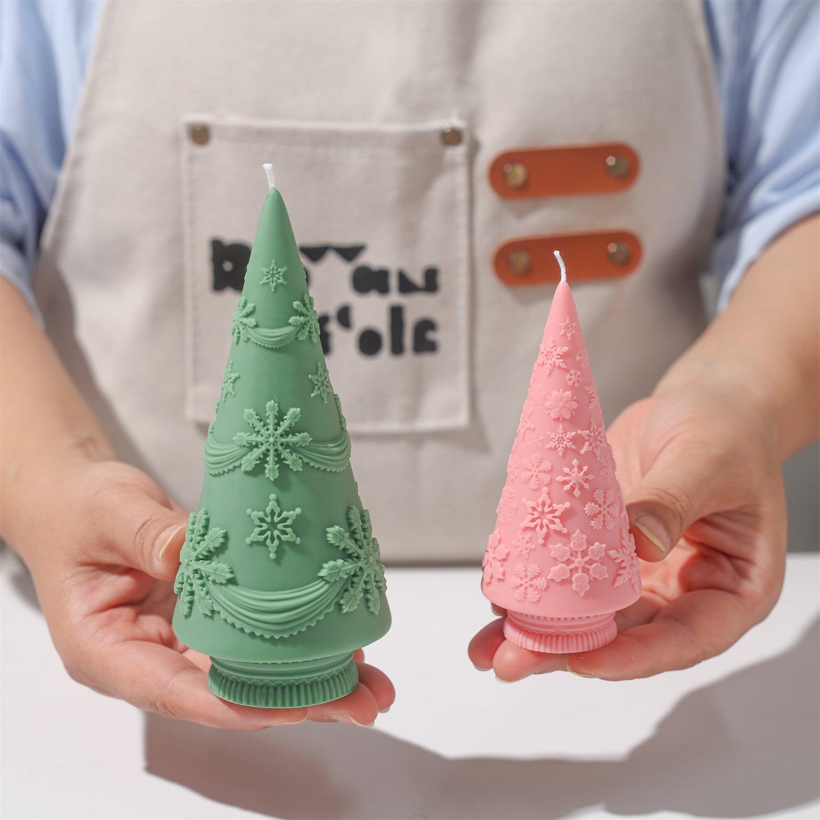 Winter Whimsy Snowflake Christmas Tree Silicone Mold Collection