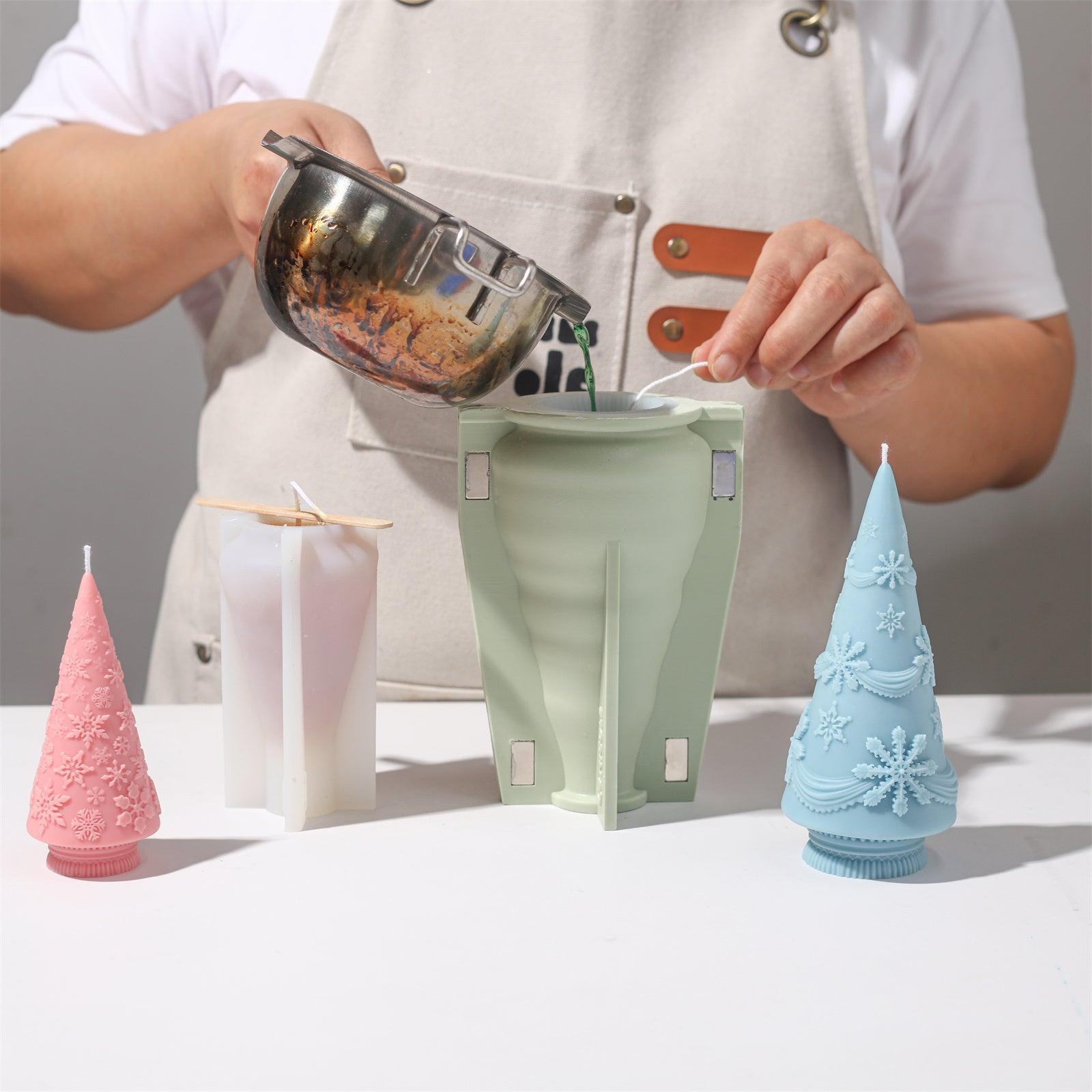 Winter Whimsy Snowflake Christmas Tree Silicone Mold Collection