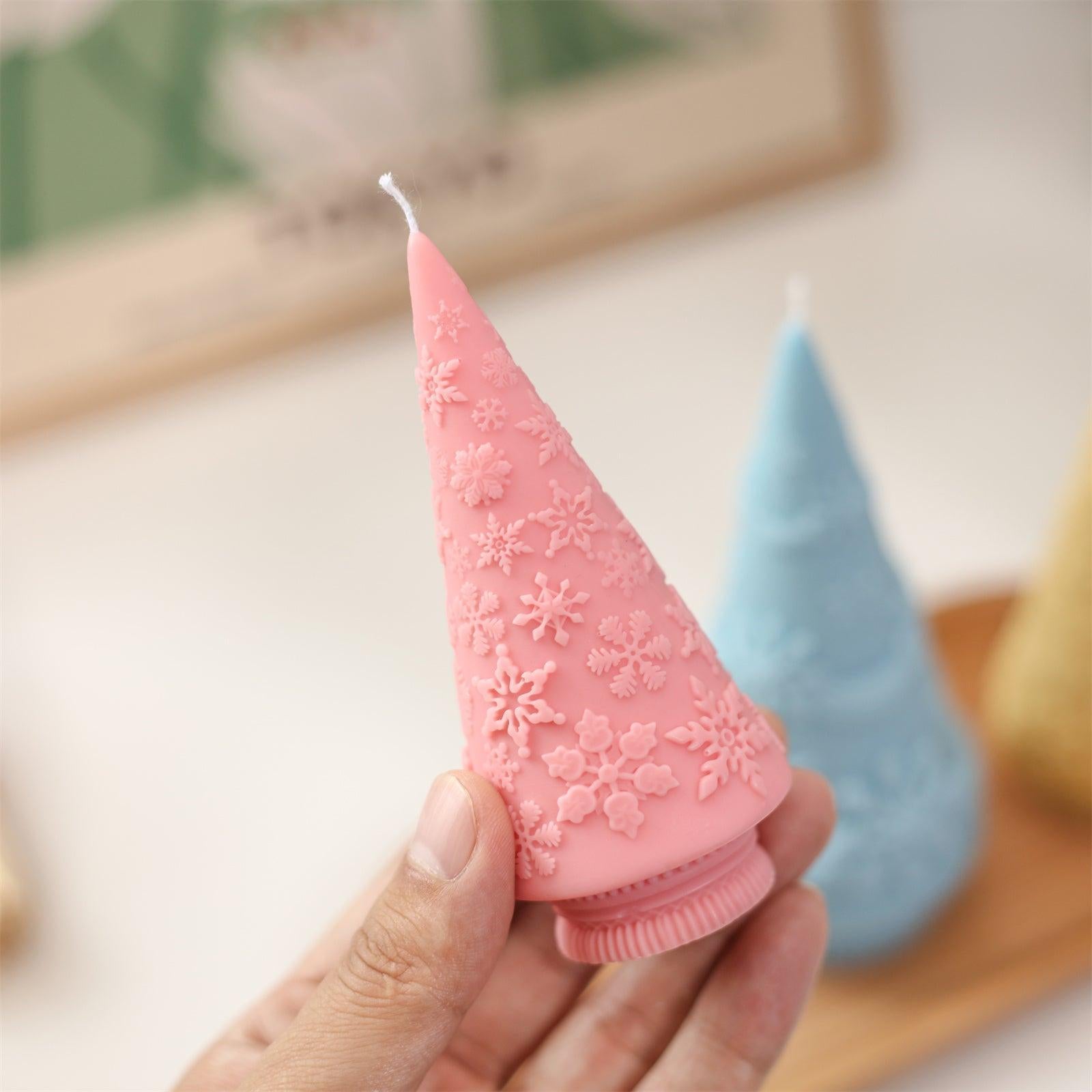 Winter Whimsy Snowflake Christmas Tree Silicone Mold Collection