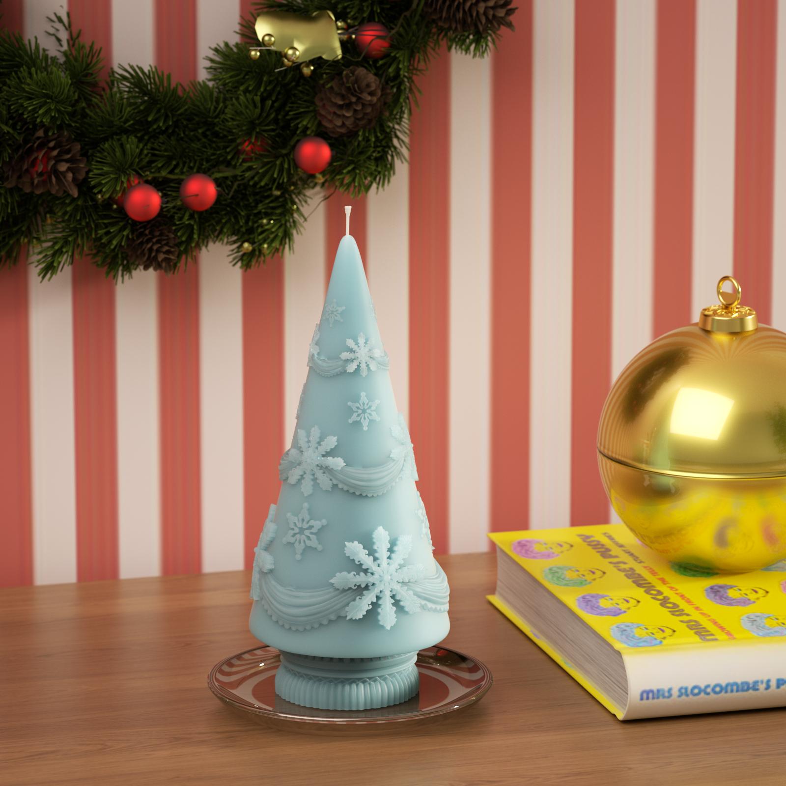 Winter Whimsy Snowflake Christmas Tree Silicone Mold Collection