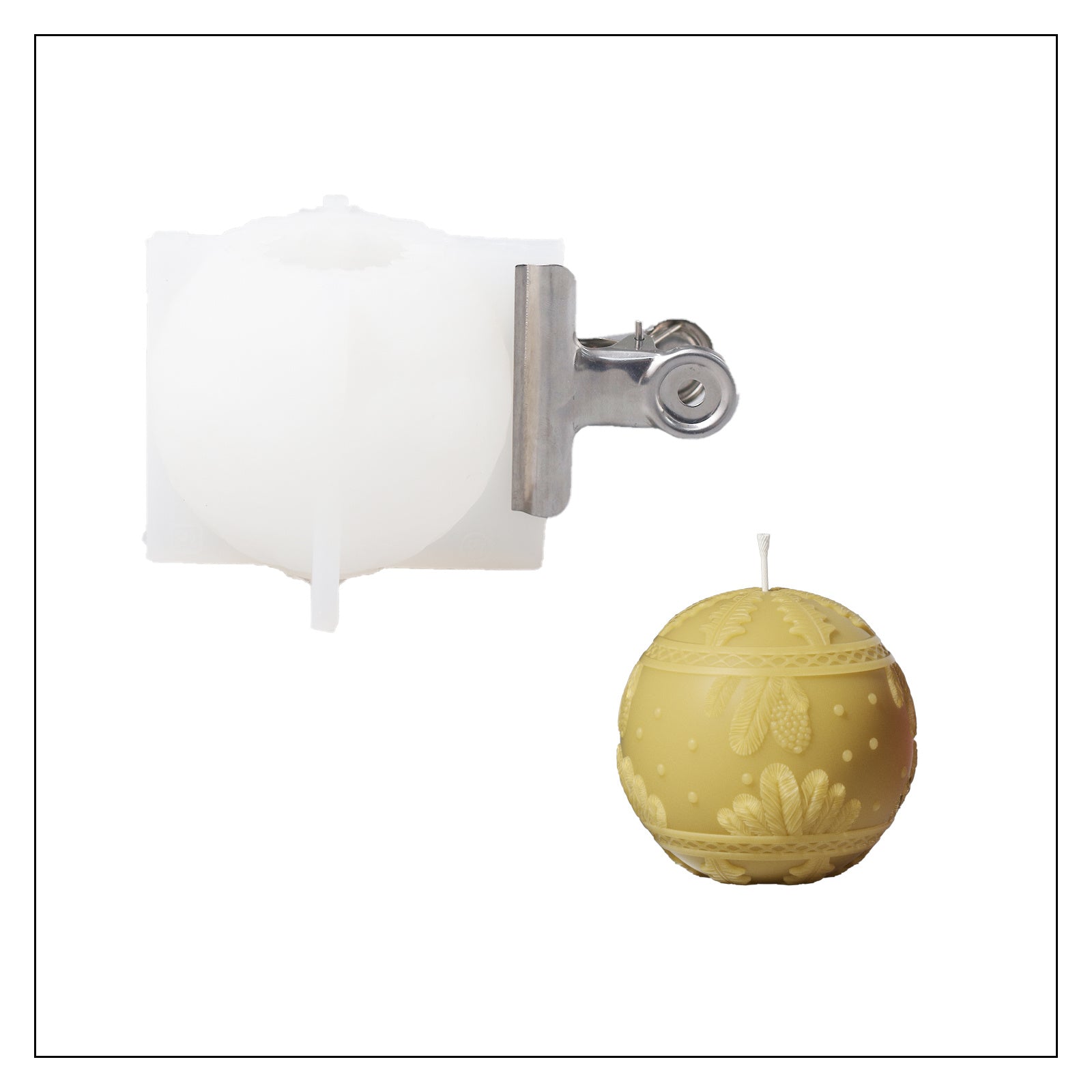 Weihnachtsanhänger, Christbaumkugel, Lichtkerze, Silikonform-Kollektion