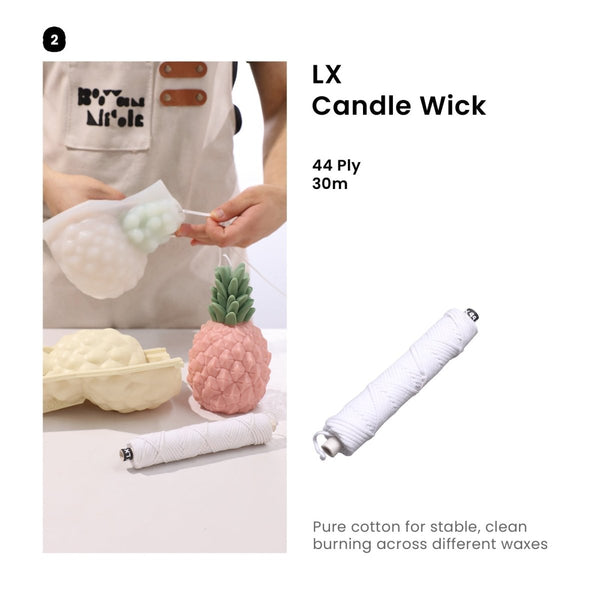 44 Ply LX Wick - for Large