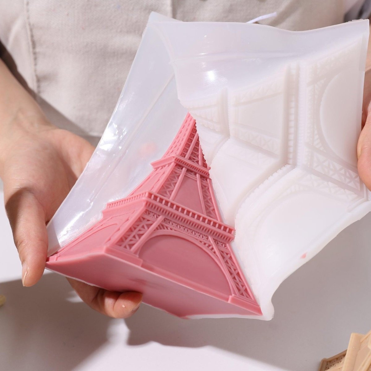 6.5 - Inch Eiffel Tower Candle Silicone Mold3D Candle MoldLZ0692