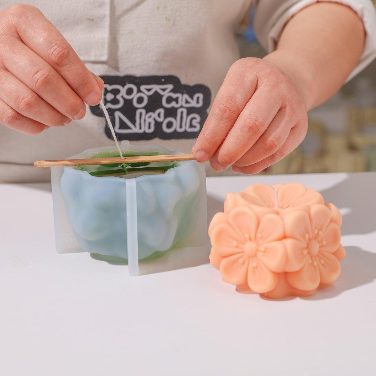 Eternal Spring Sakura Candle Silicone Mold3D Candle MoldLZ0697