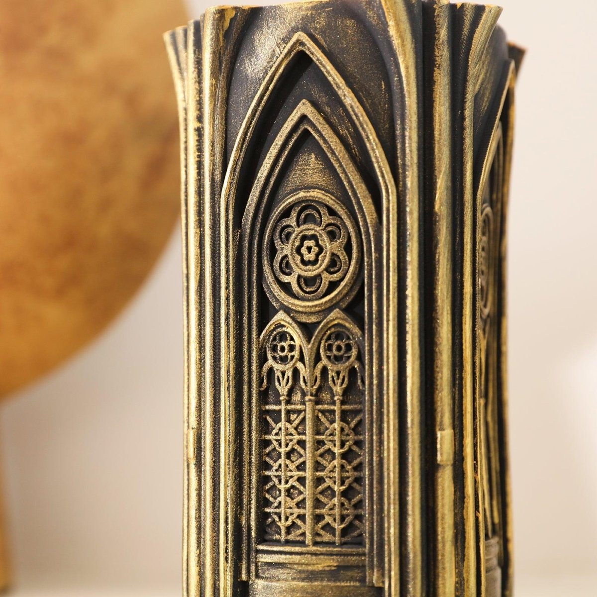 Gothic Architecture Pillar Candle Silicone Mold3D Candle MoldLZ0704