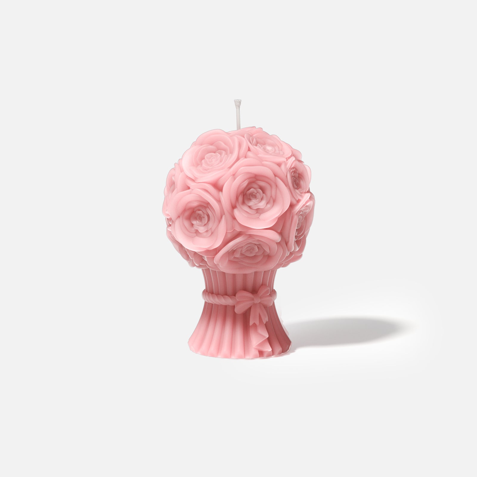 Pink Rose Bouquet Flourishing Candle-Boowan Nicole