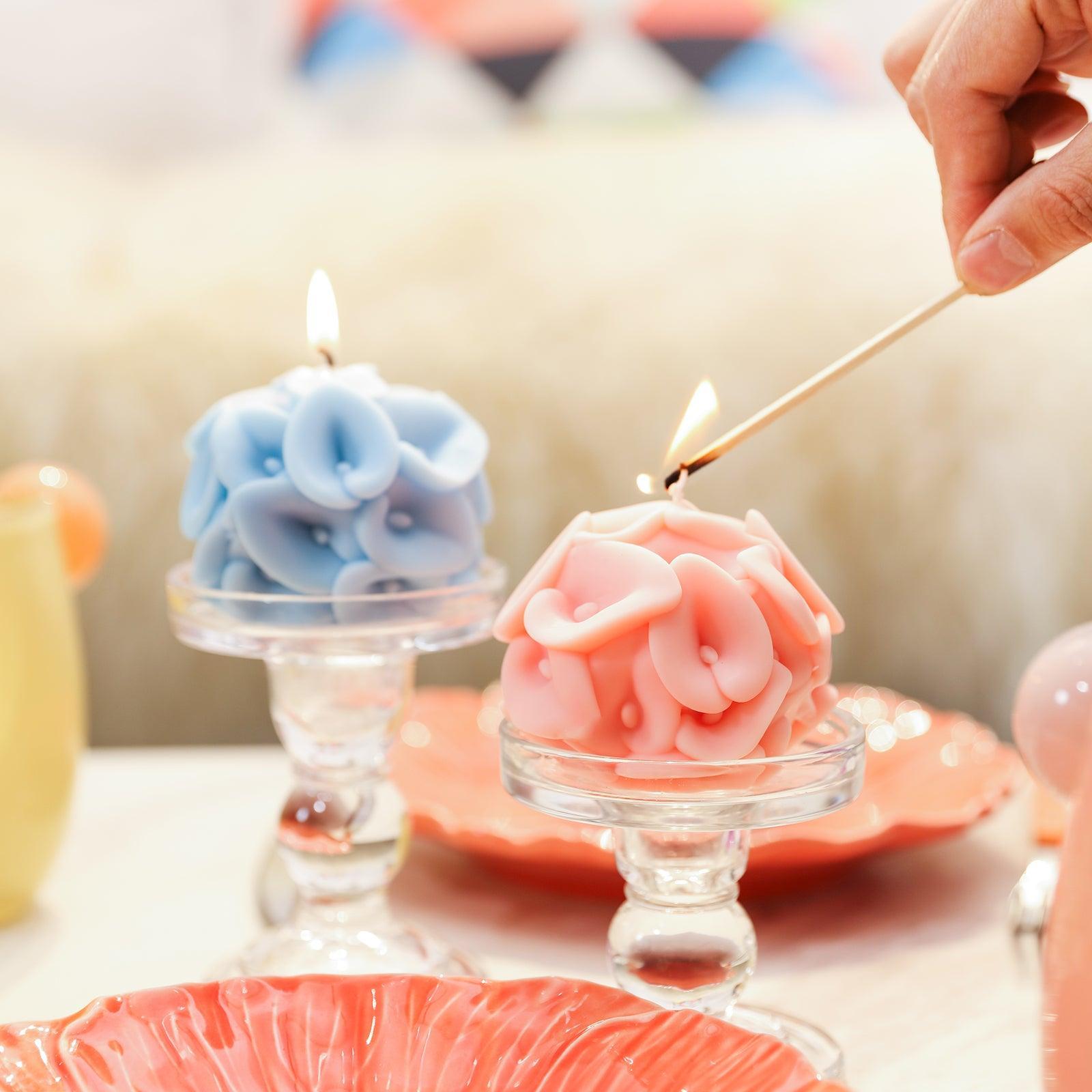 Форма для свечей из силикона в виде шепчущих шаров каллы