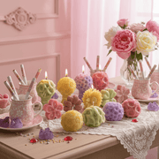 Gently Used Eternal Bloom Candle Silicone Mold Collection3D Candle MoldLZ0687-Used