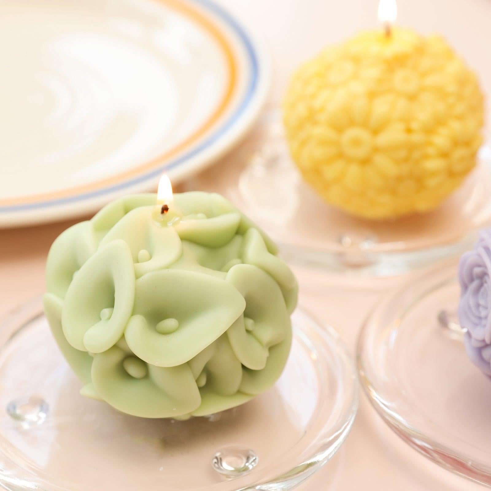 Форма для свечей из силикона в виде шепчущих шаров каллы