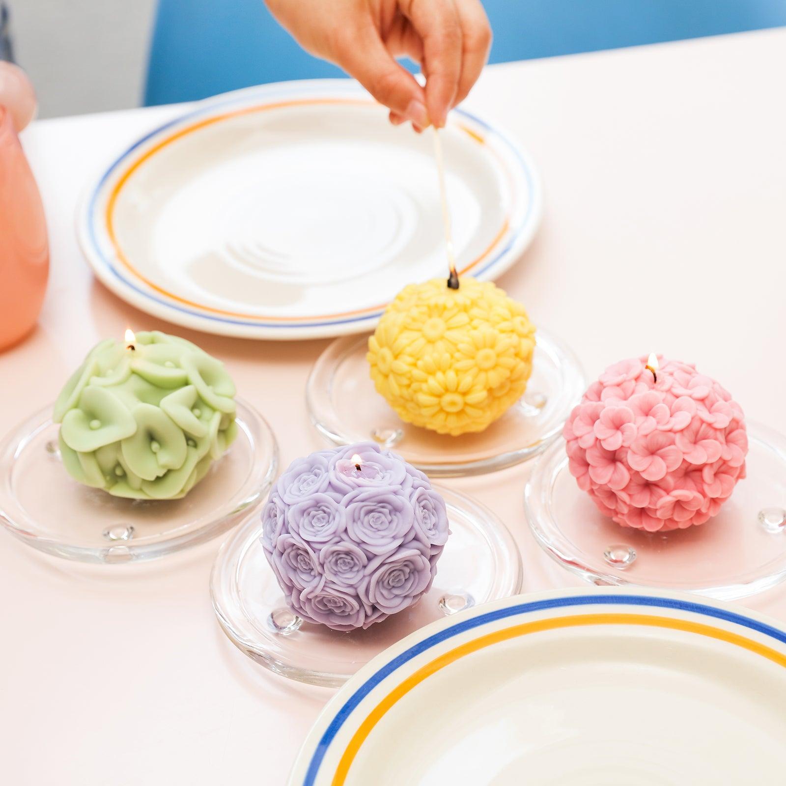 Форма для свечей из силикона в виде шепчущих шаров каллы