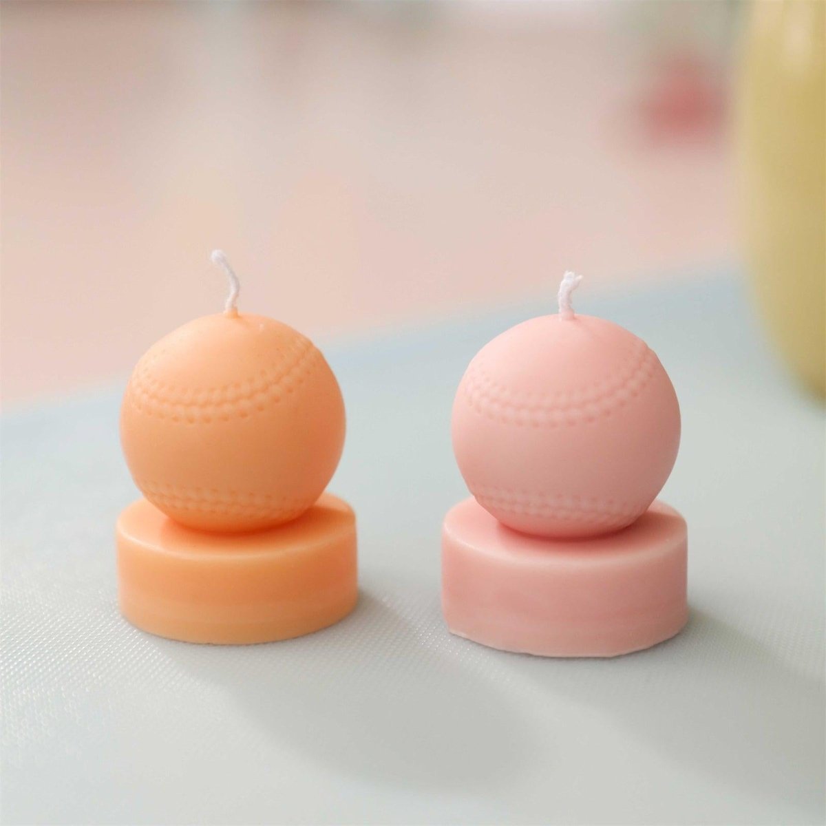 Play Ball Tealight Candle Silicone Mold Collection3D Candle MoldLZ0700+(A0305*5)