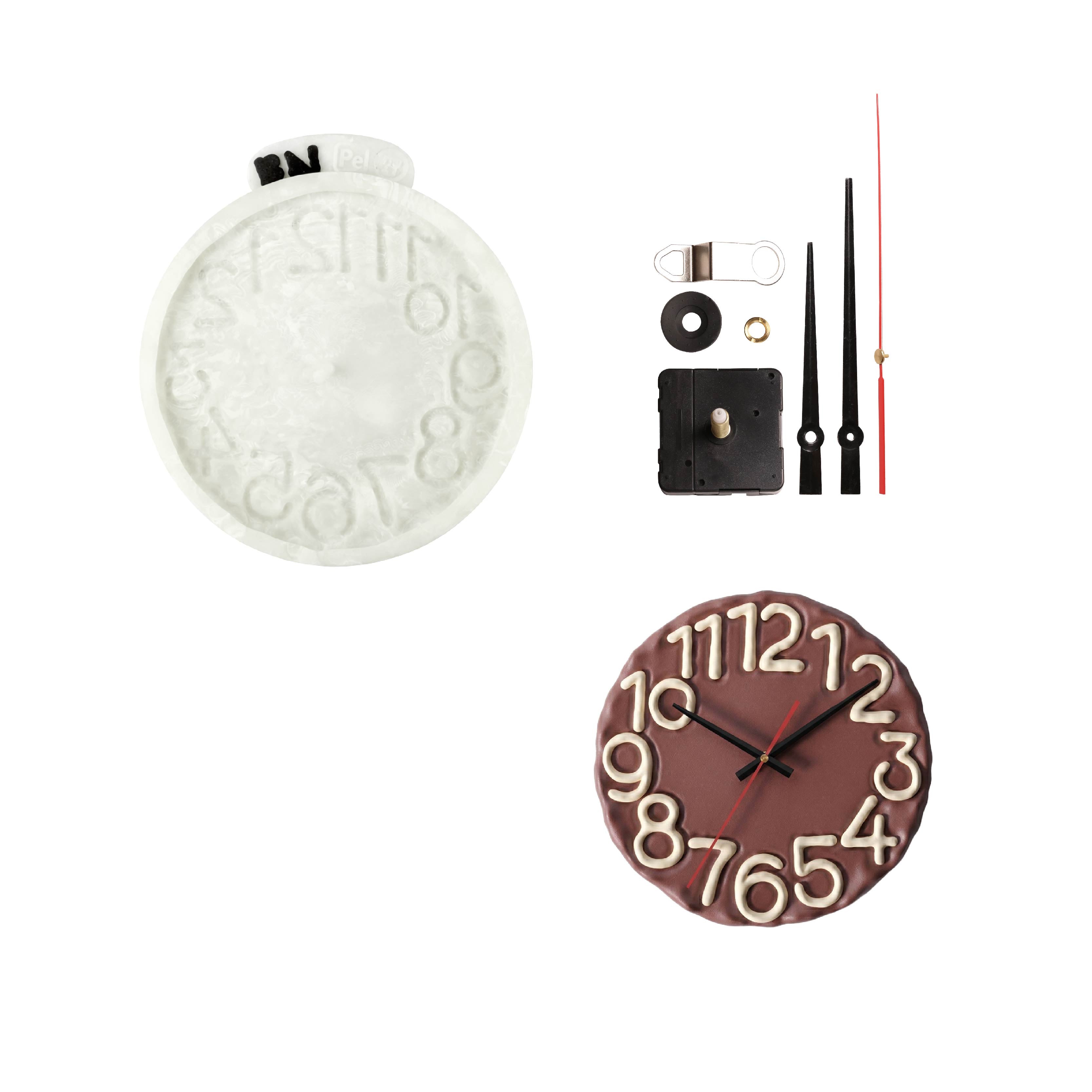 Scribble Numeral Clock Silicone Mold