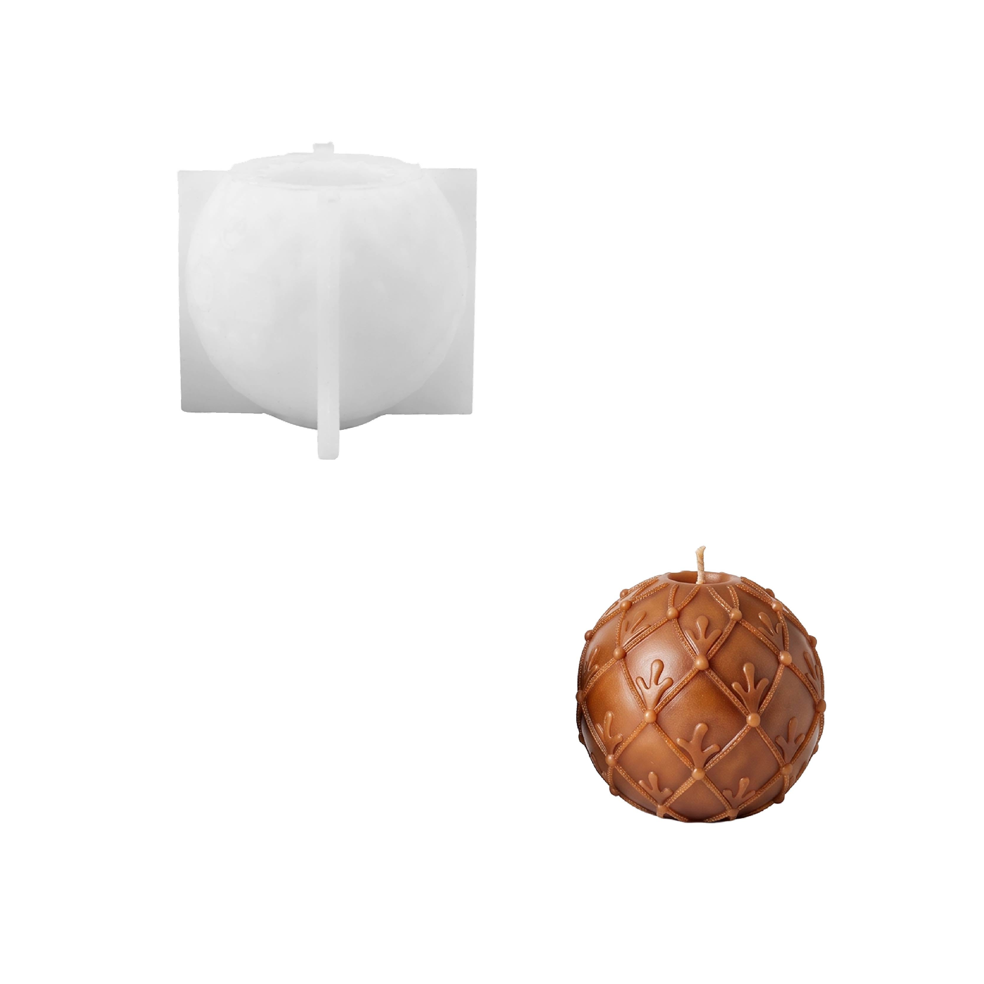 Flowing Texture Christmas Ornament Candle Silicone Mold Collection