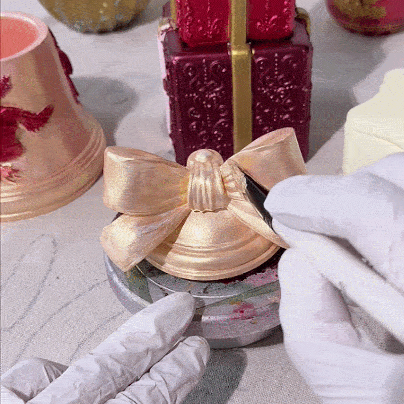Glitter Colorable Acrylic Gloss Sealer Varnish With Mica Powder Kit-4 Of Vintage Gala Colors