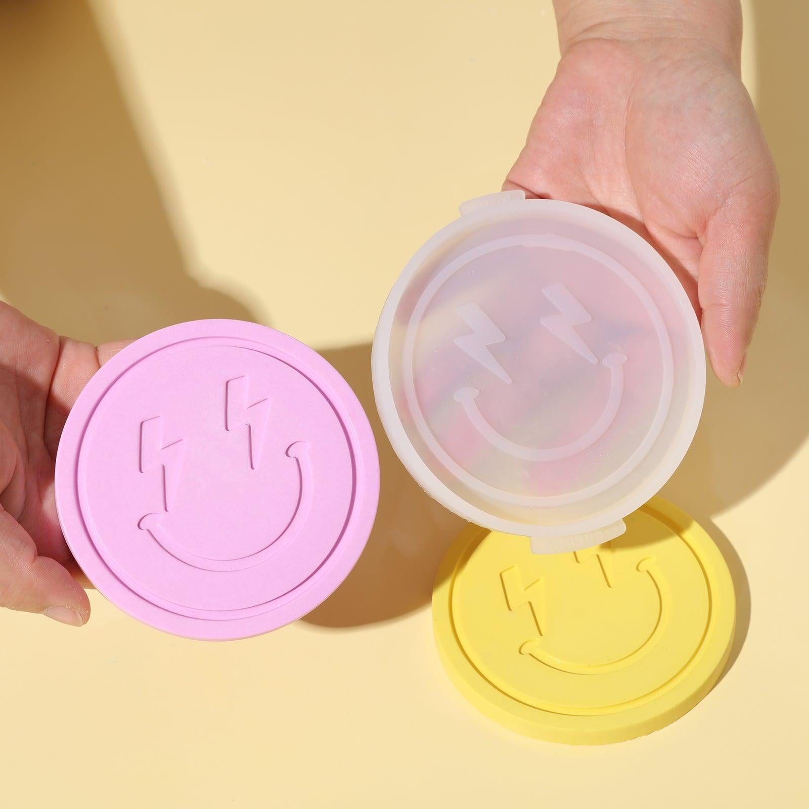 絵文字コンクリートコースターシリコンモールド