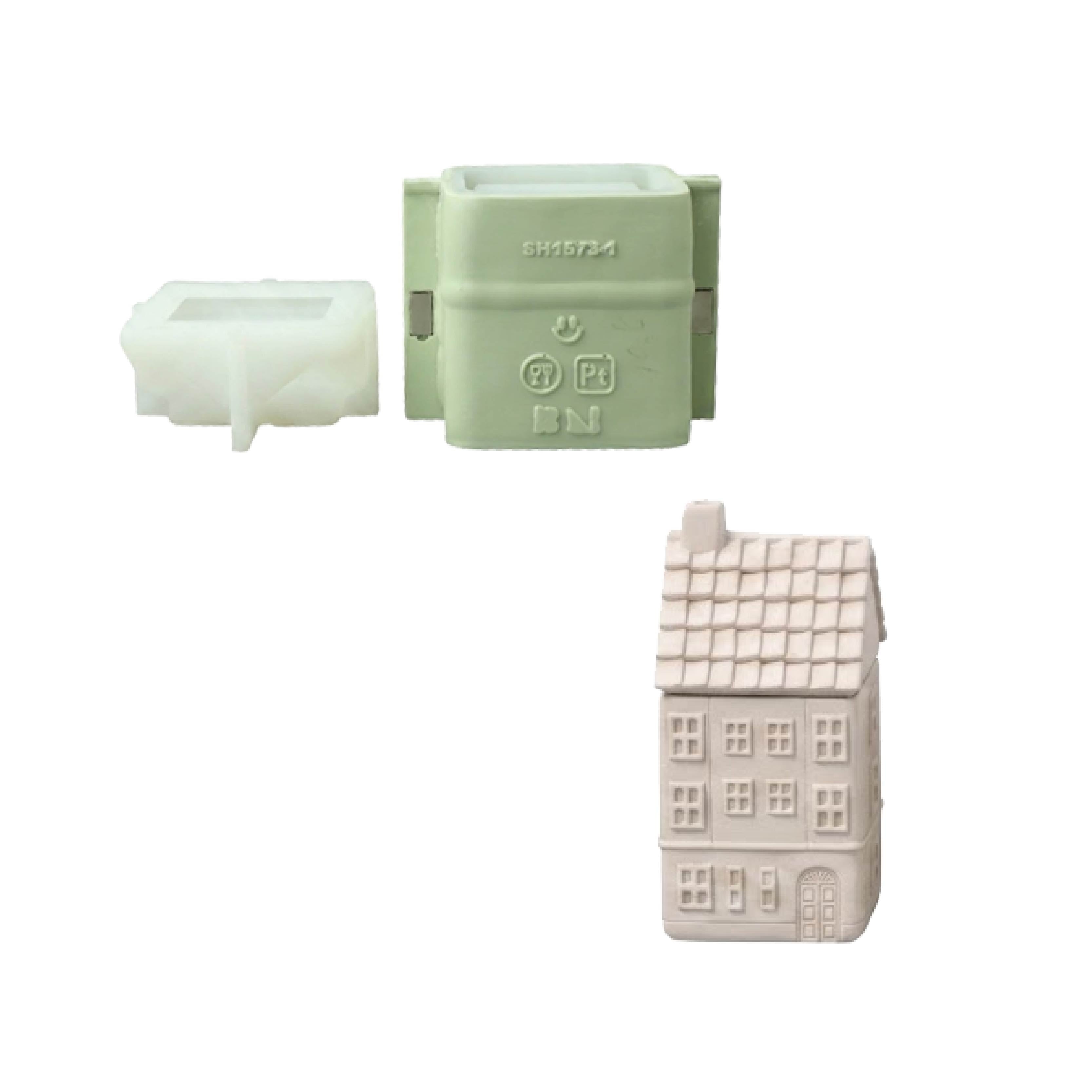 Little Dream Village Candle Jar Silicone Mold Collection
