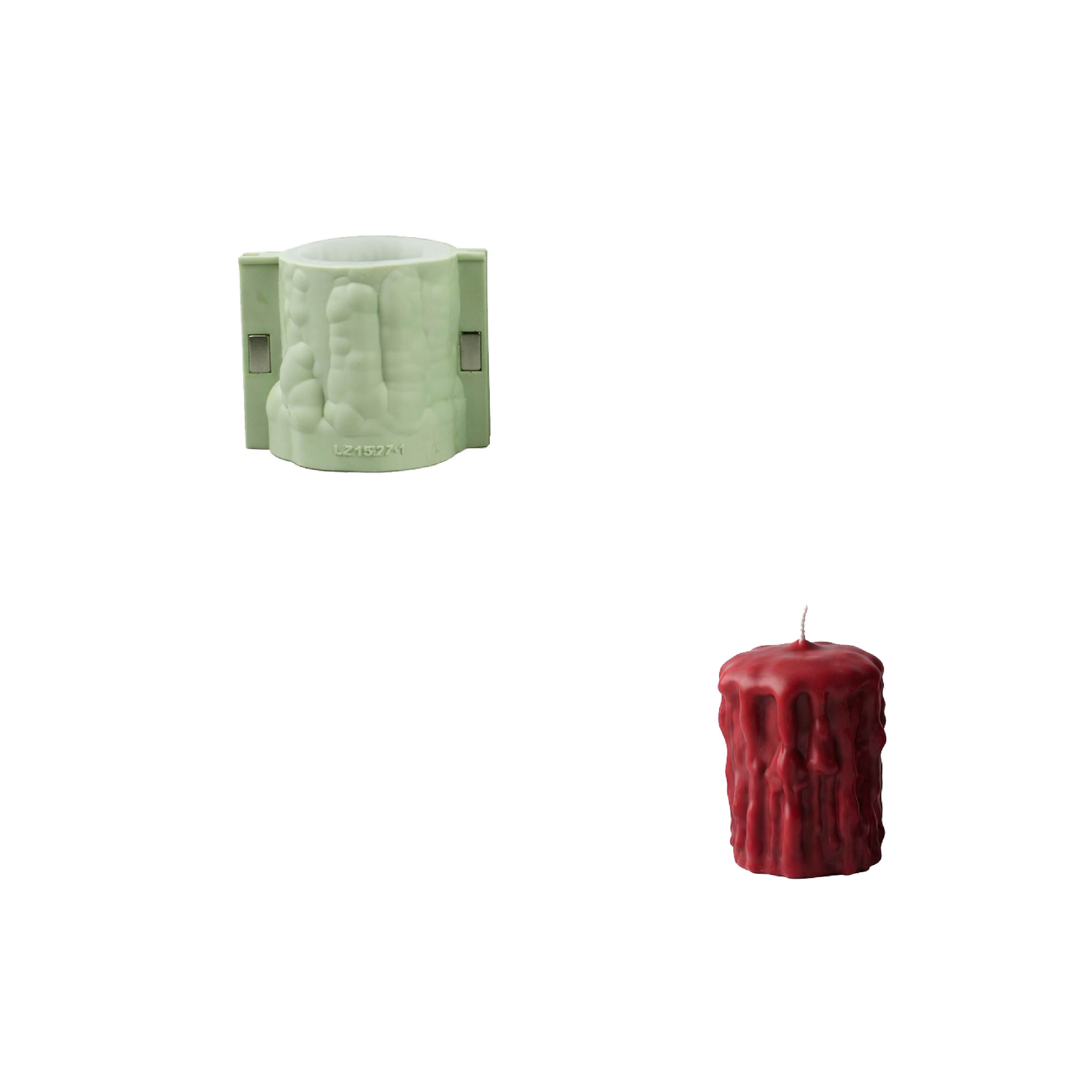 Dripping Pillar Candle Silicone Mold Collection