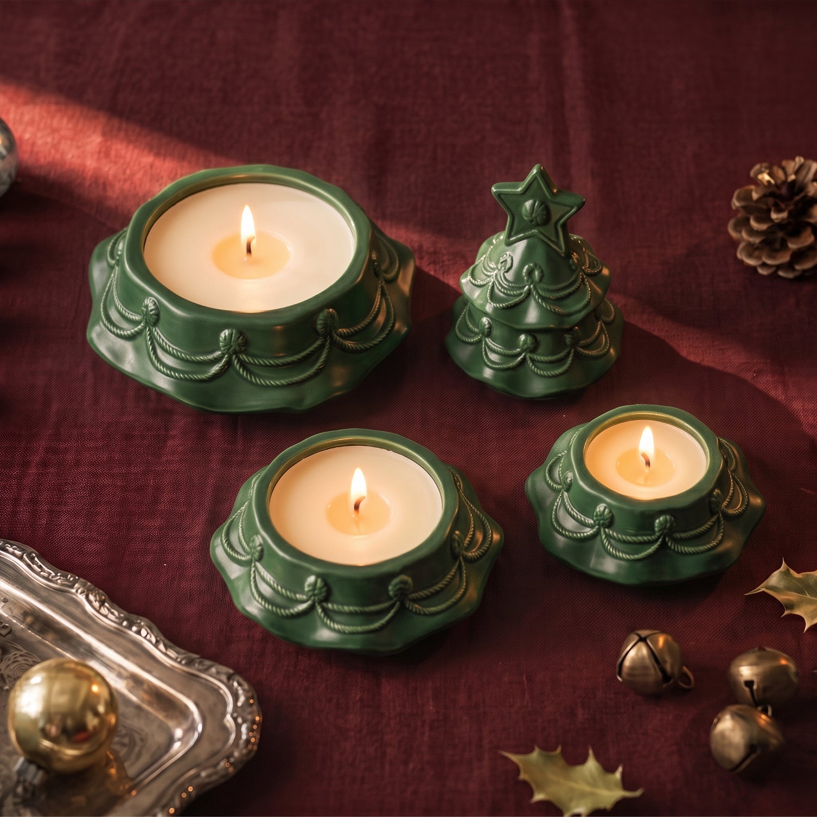 【Pre-sale】Twinkle Star Christmas Tree Stacking Candle Jar Silicone Mold