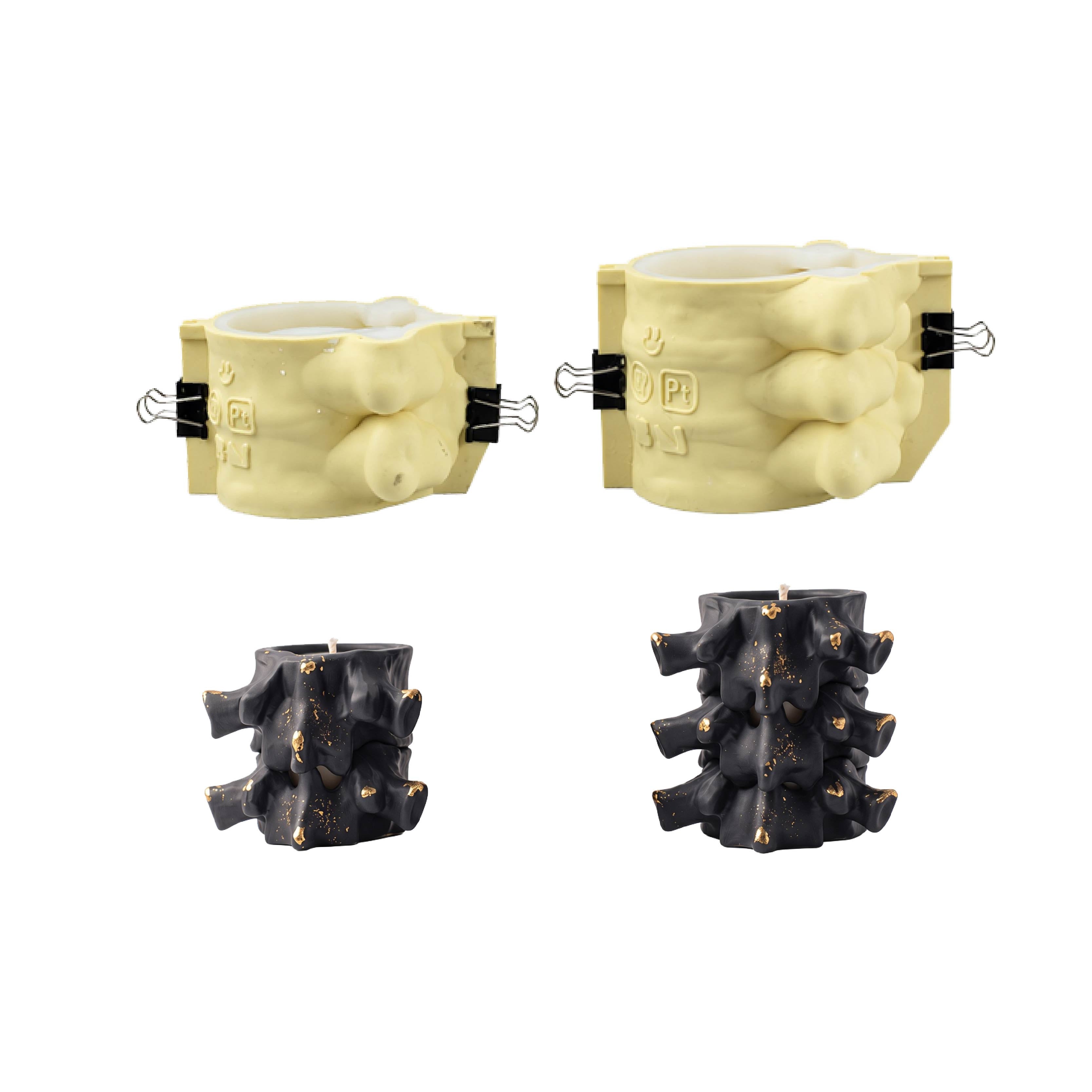 Haunted Spine Candle Jar Silicone Mold Collection