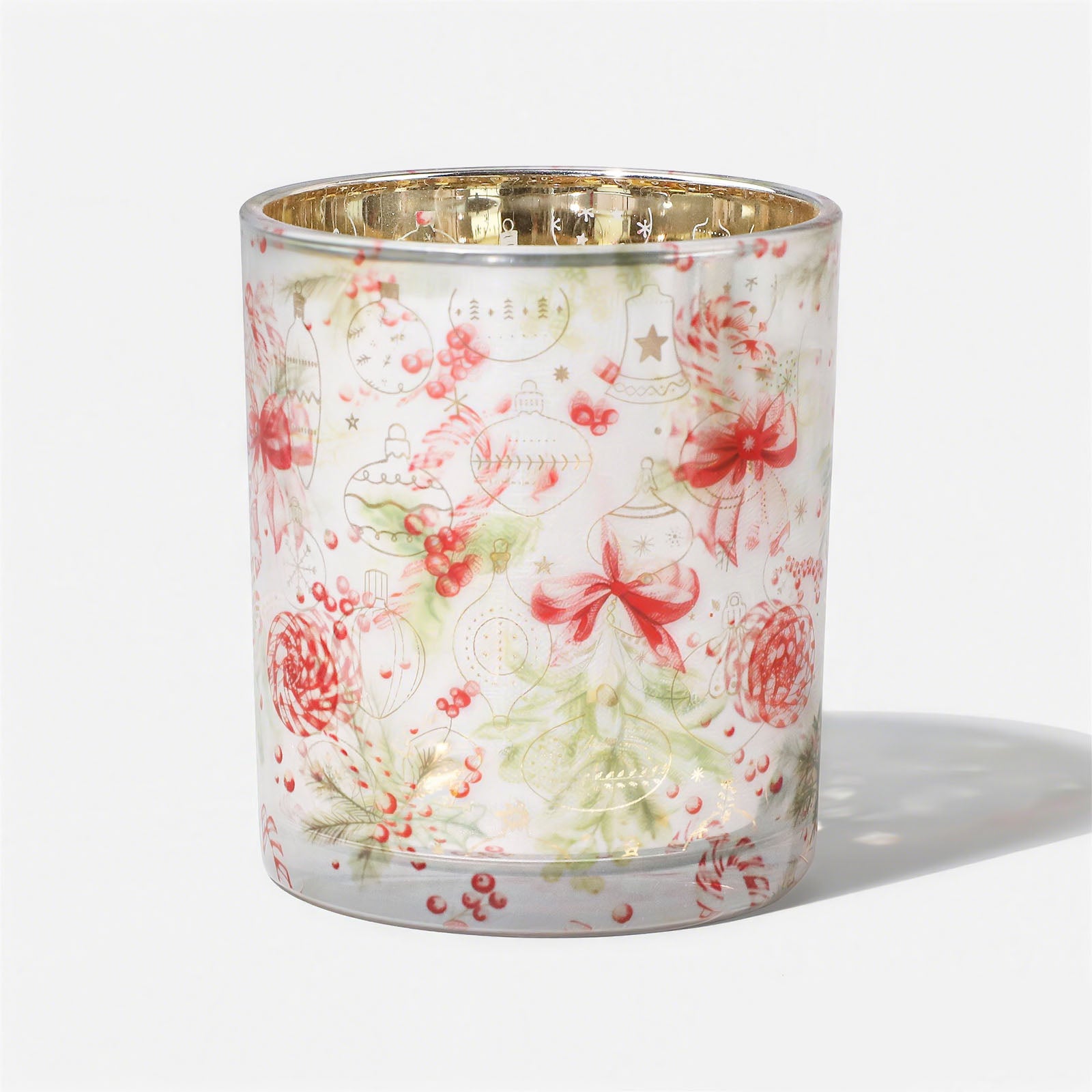Christmas Bows & Baubles Glass Candle Jar Collection