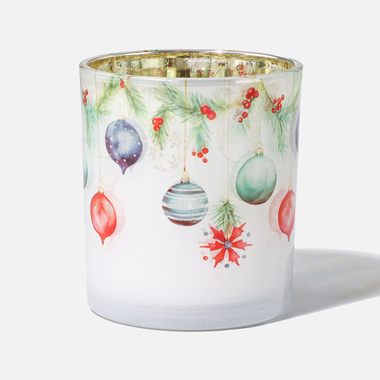 Colección de frascos de vela de vidrio Floral Ribbon