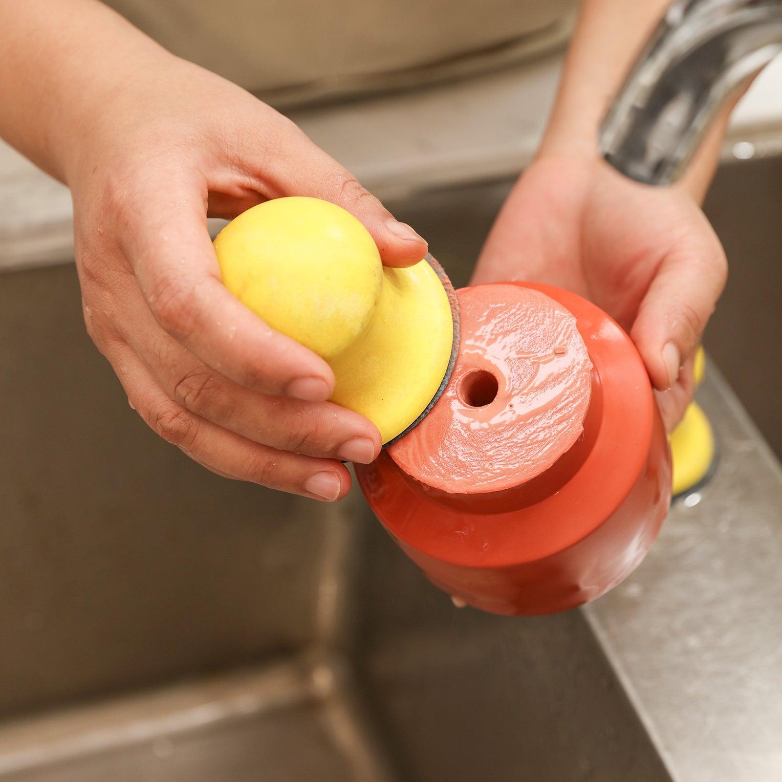 Use a sanding tool to sand the bottom of your Concrete Plant Pot-Boowan Nicole