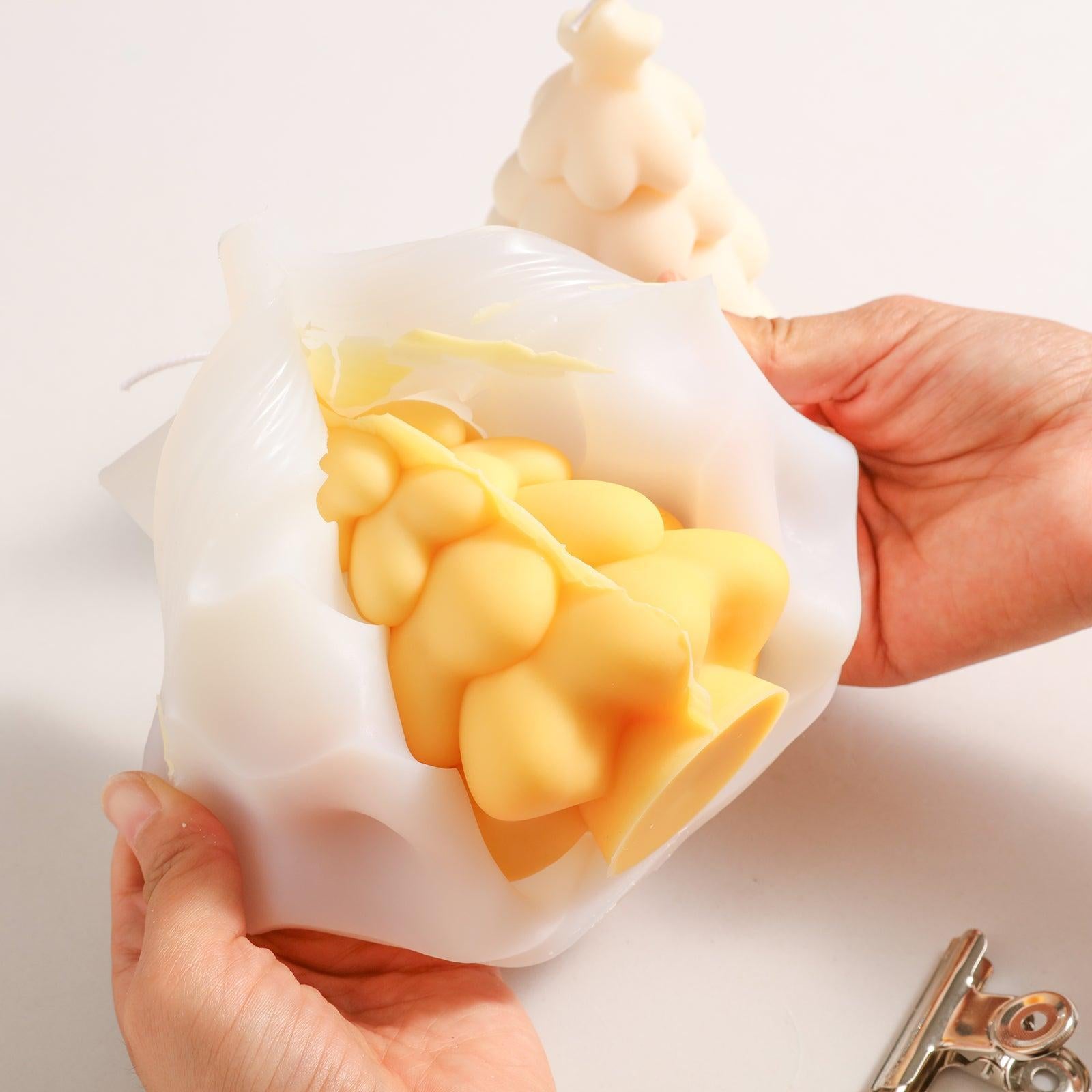 Glowing Christmas Tree Candle from Silicone Mold-Boowan Nicole