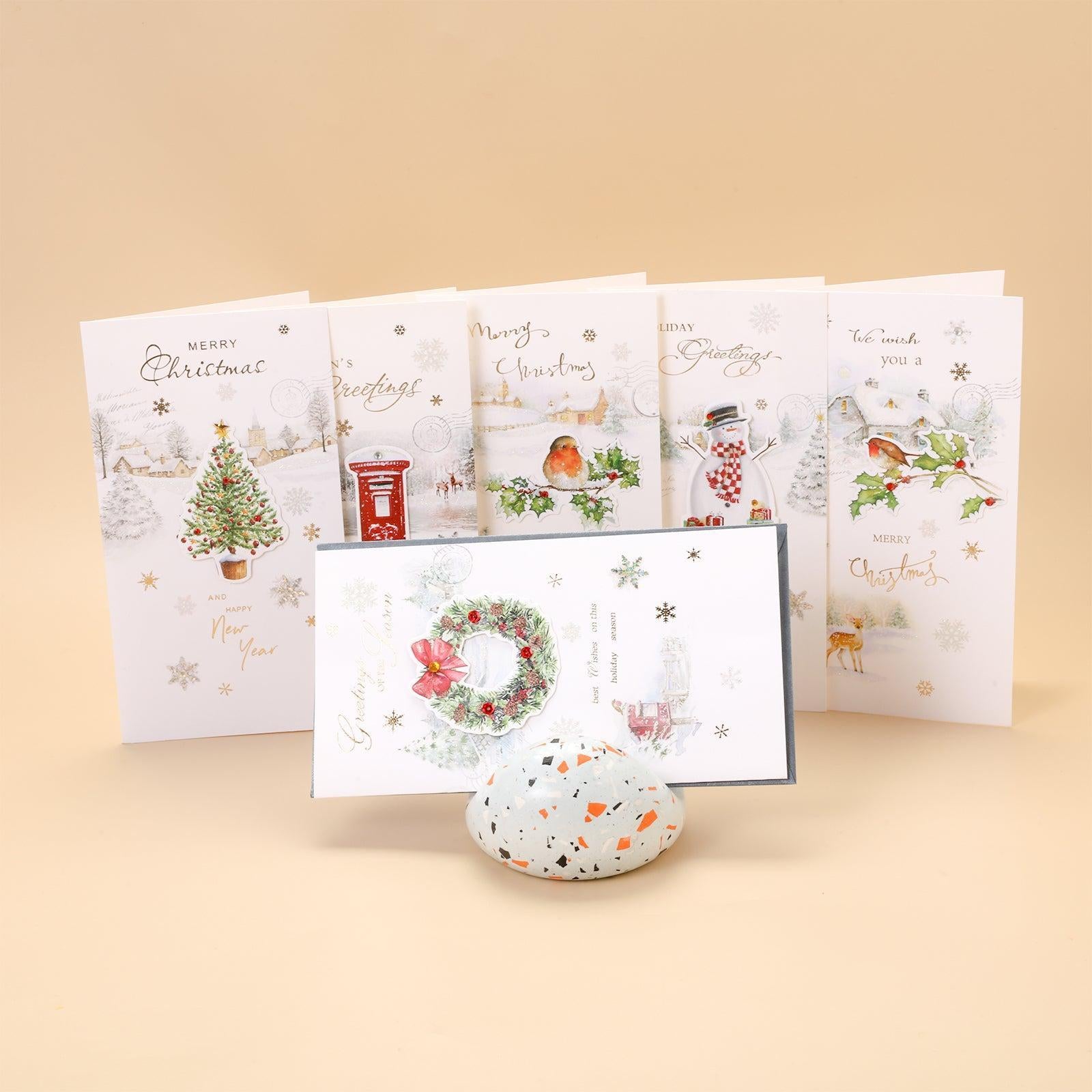 Six greeting cards displayed on the table -Boowan Nicole