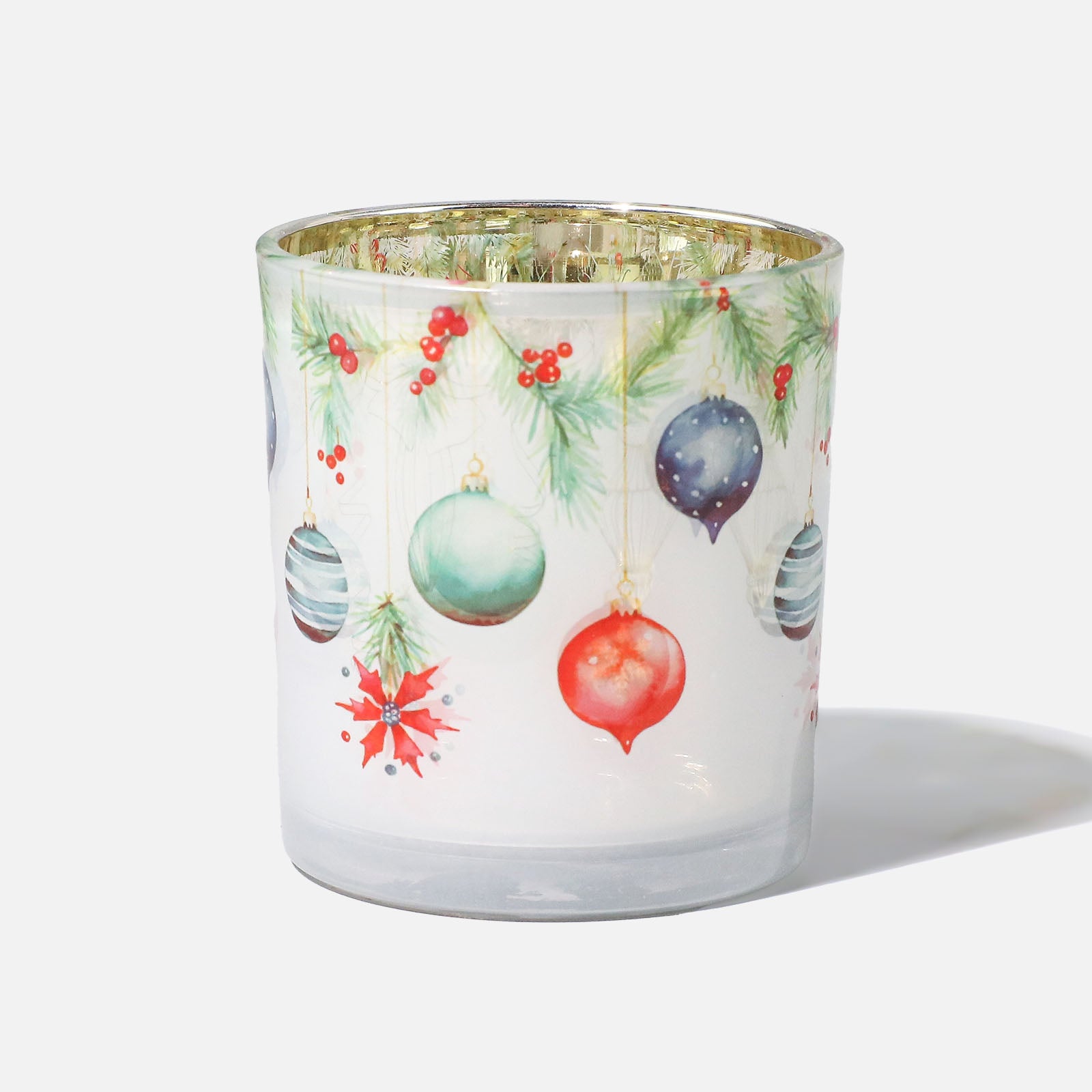 Colección de frascos de vela de vidrio Floral Ribbon