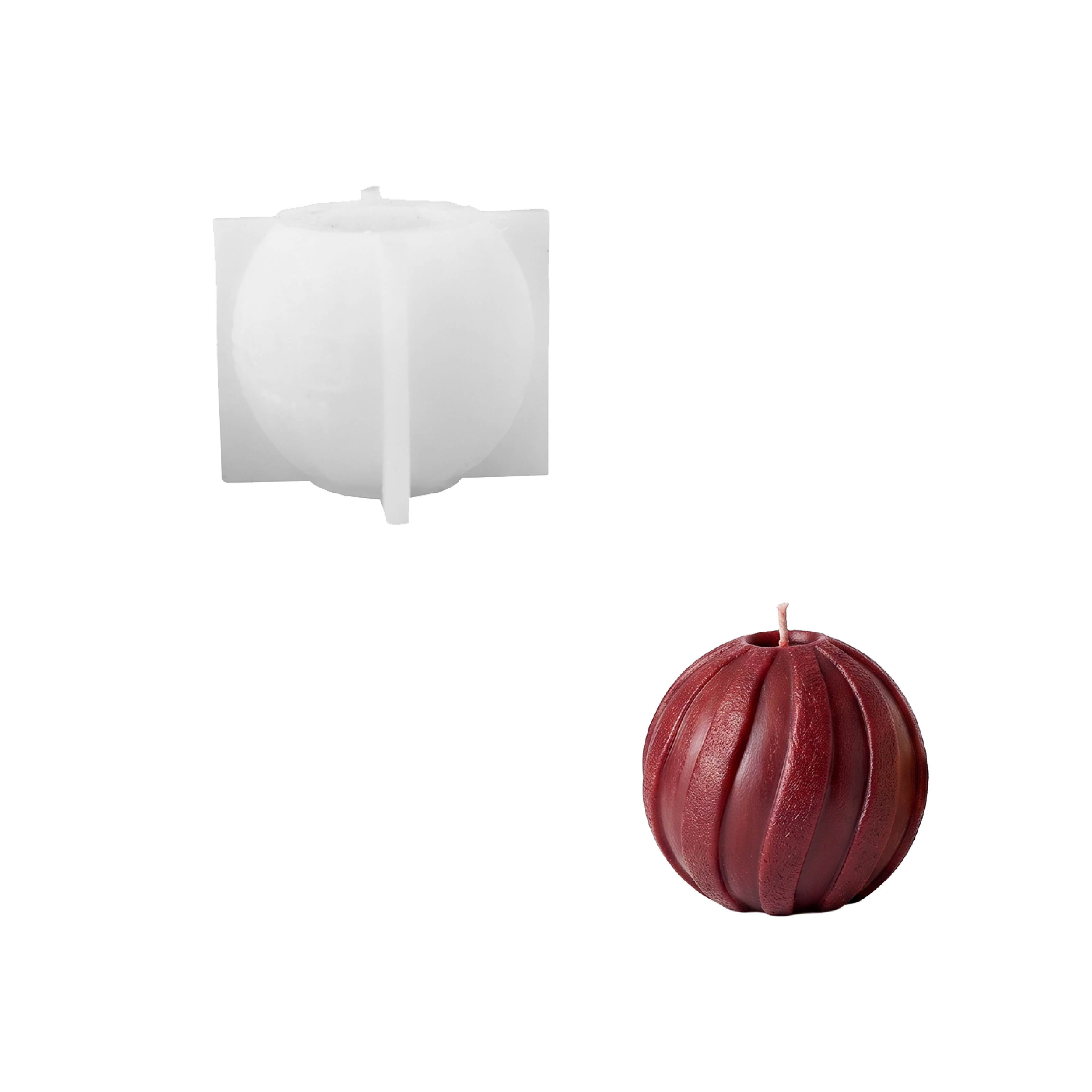 Flowing Texture Christmas Ornament Candle Silicone Mold Collection
