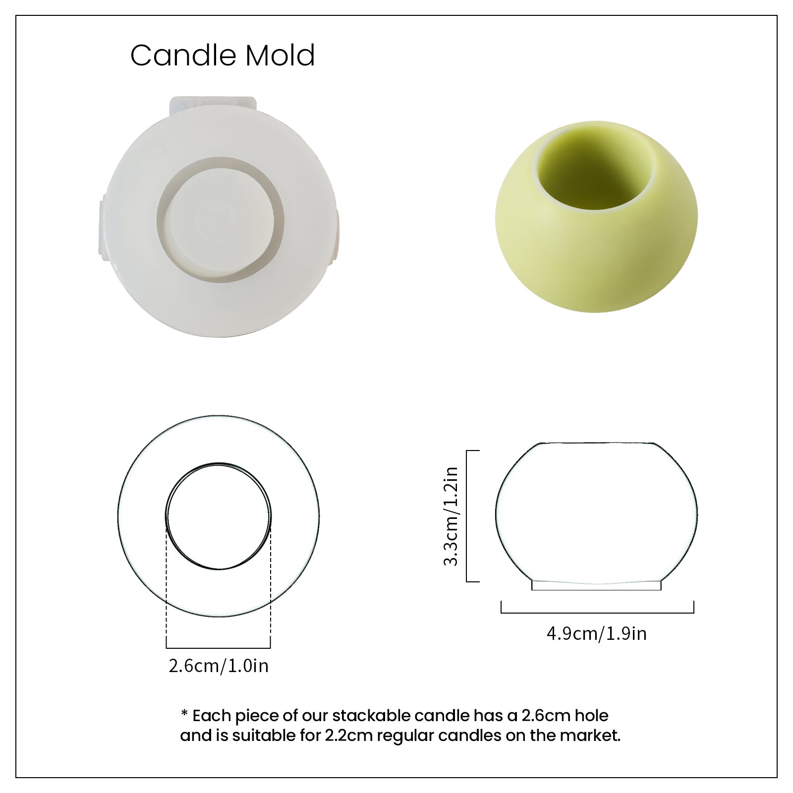 DIY Building Blocks Stackable Modular Candles Molds