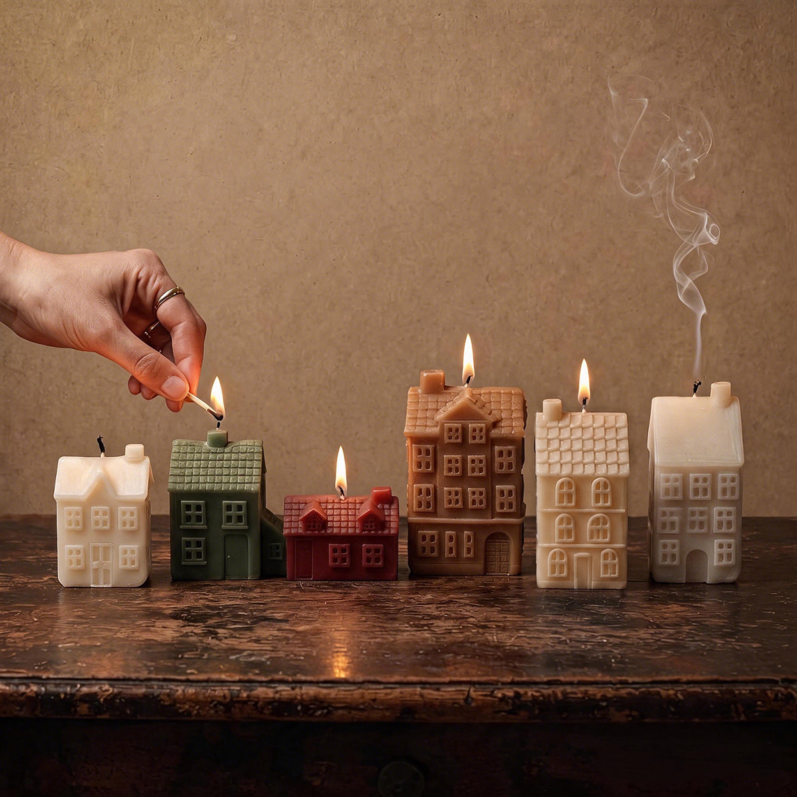 【Pre-sale】Little Winter Village Candle Silicone Mold Collection