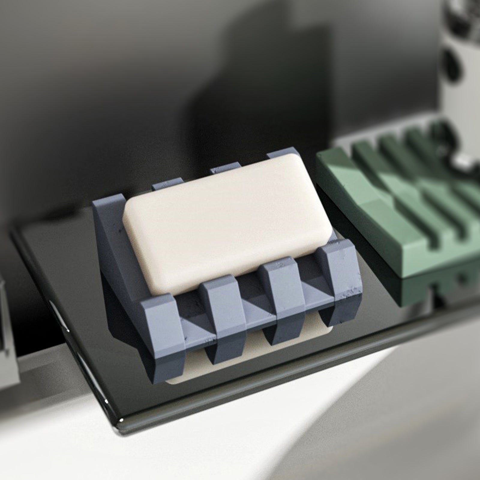 Experience functionality and beauty – view the stunning effect of placing soap on a crafted dish made with Boowannicole's silicone mold.