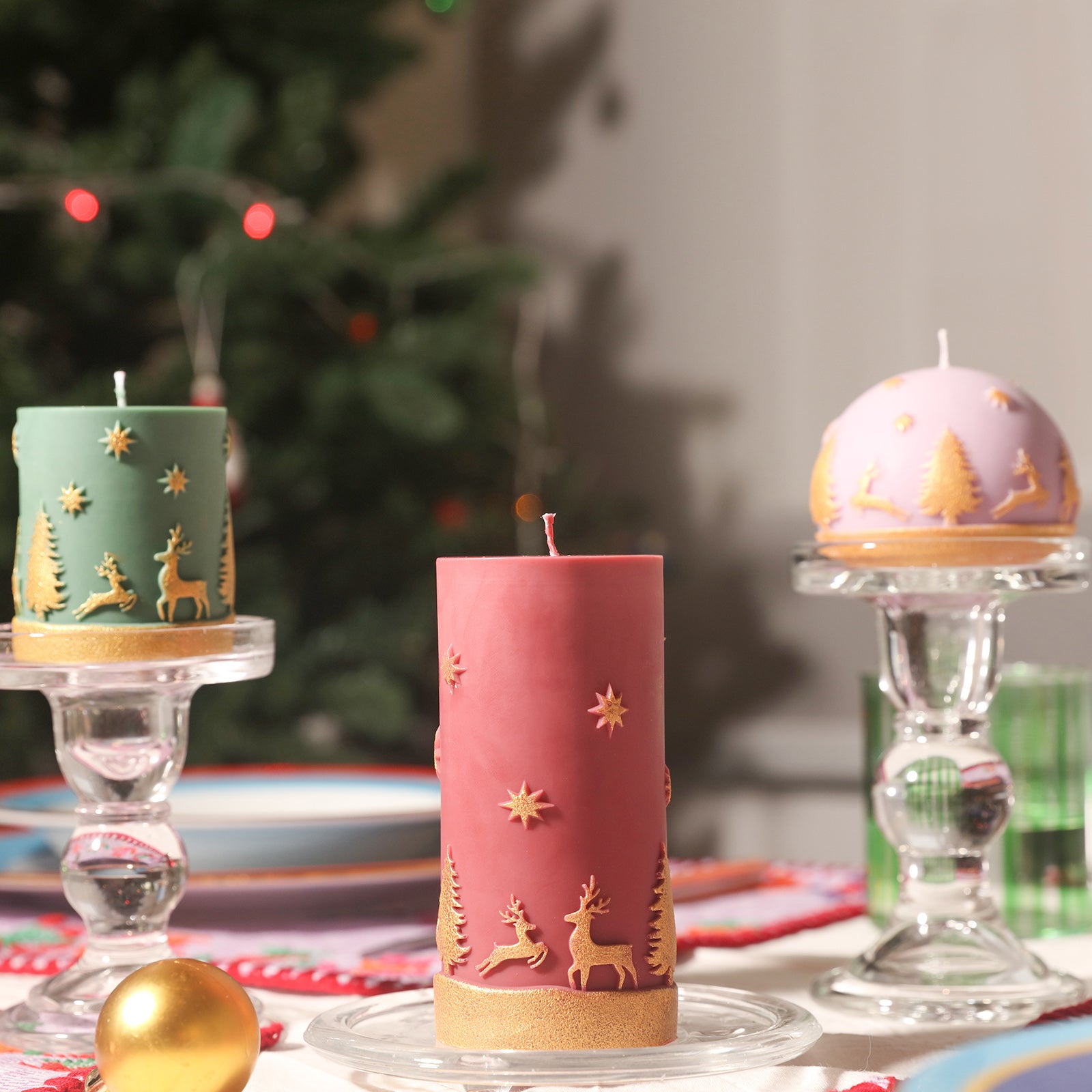 Christmas Pattern Candle Collection Silicone Mold – Boowan Nicole