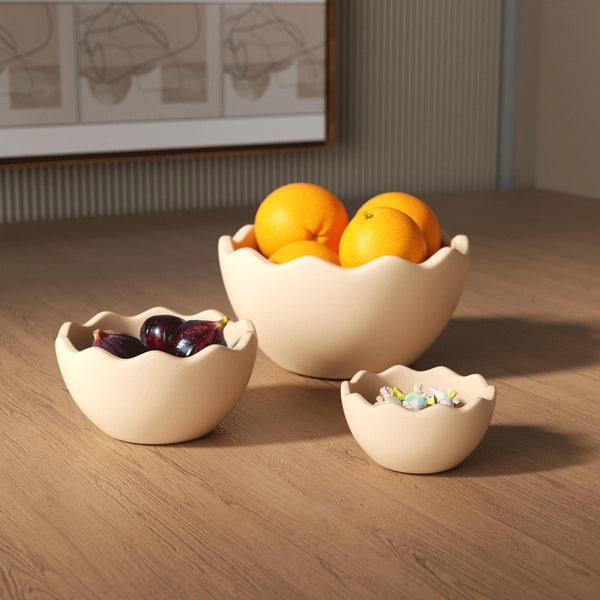 Usage scenarios displayed with bowls of different sizes