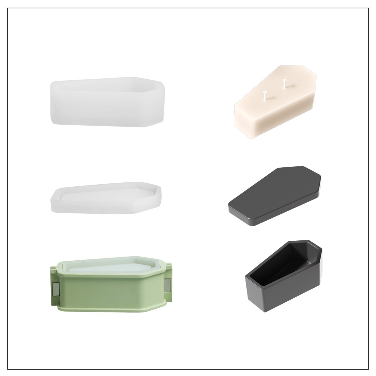 Buy 4oz Candle Jar & Refill Silicone Mold - Boowan Nicole