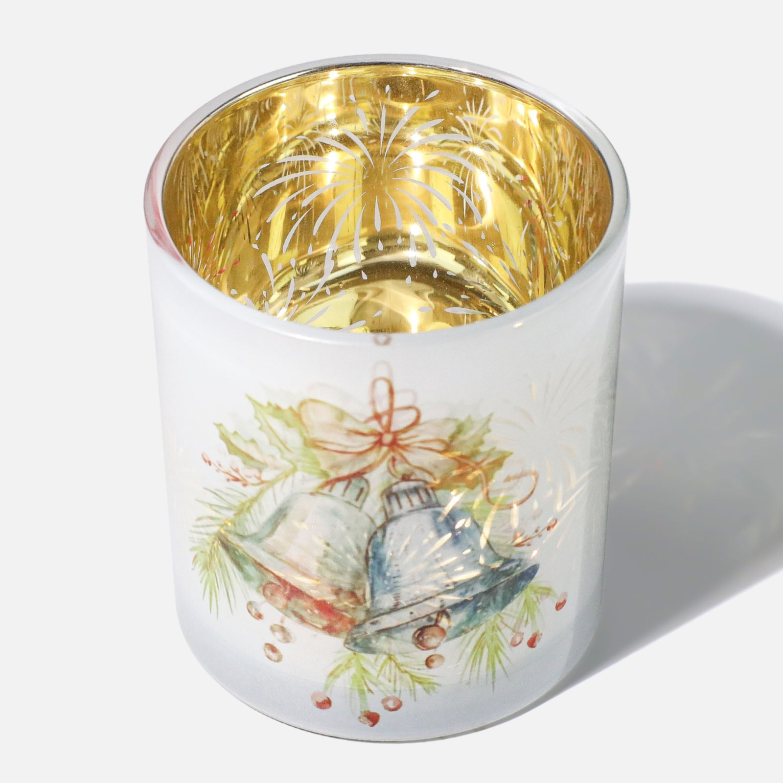 Colección de frascos de vela de vidrio Floral Ribbon