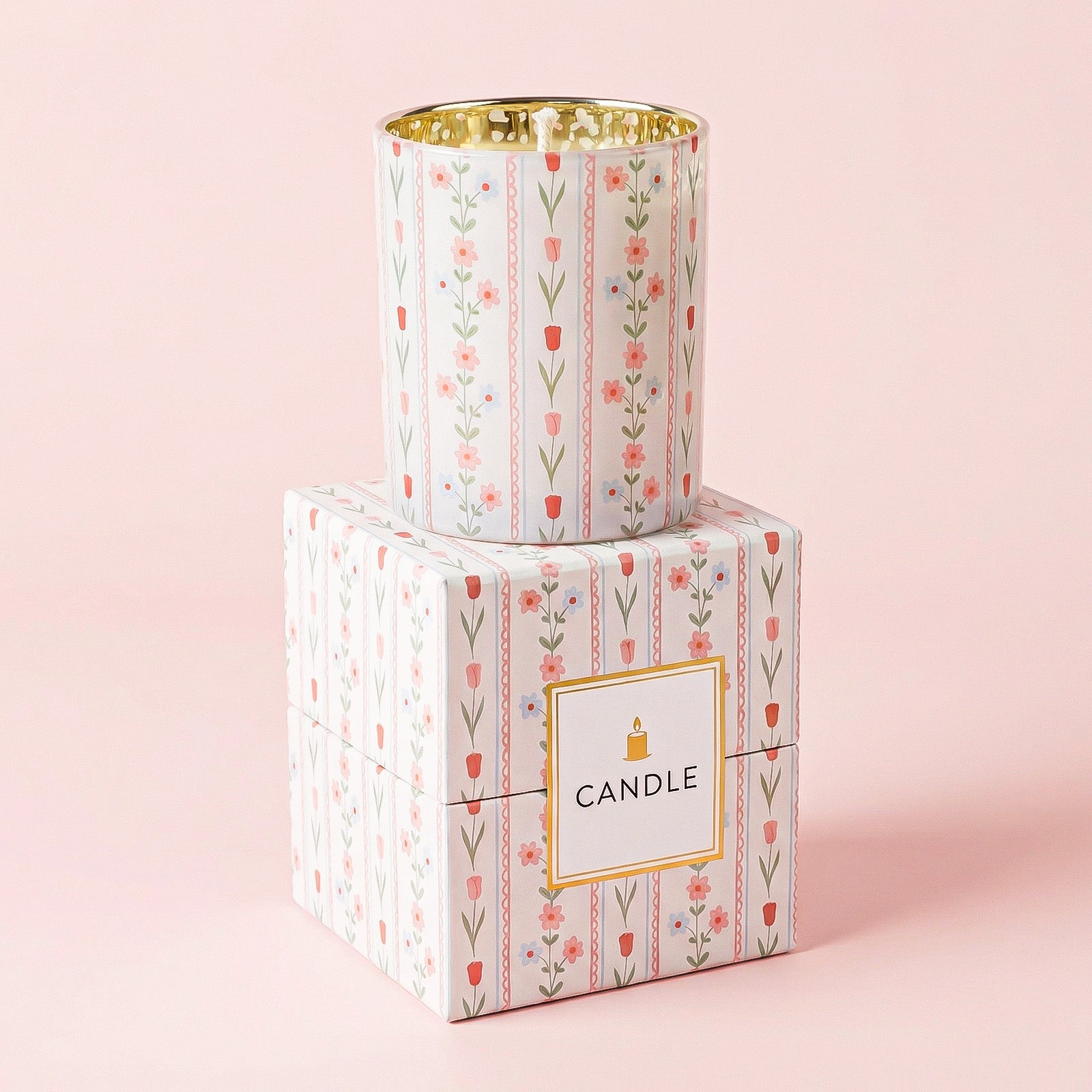 Spring Garden Glass Candle Jar Collection