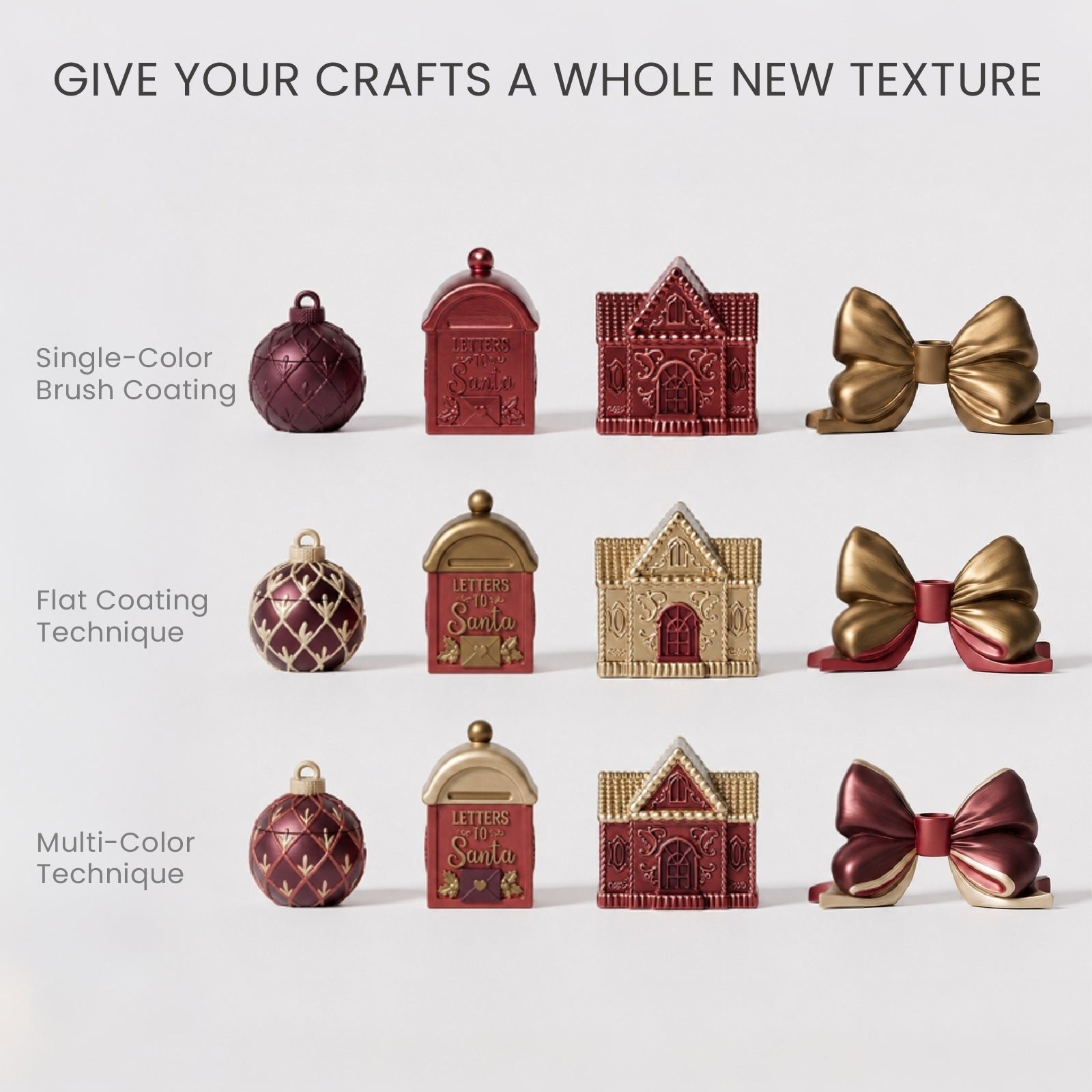 Glitter Colorable Acrylic Gloss Sealer Varnish With Mica Powder Kit-4 Of Vintage Gala Colors