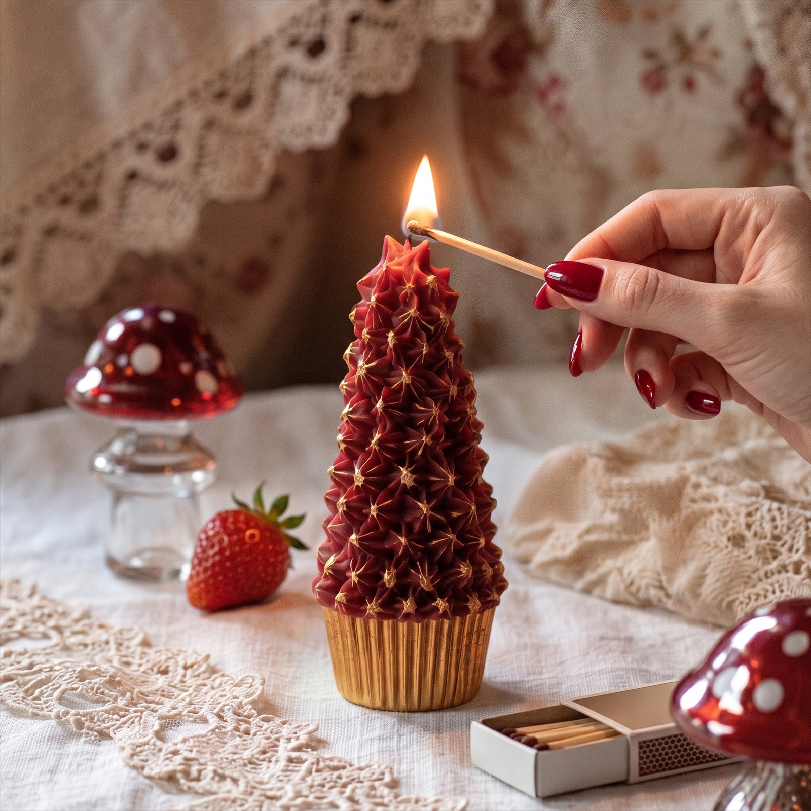 【Pre-sale】Sweet Christmas Tree Cupcake Candle Silicone Mold