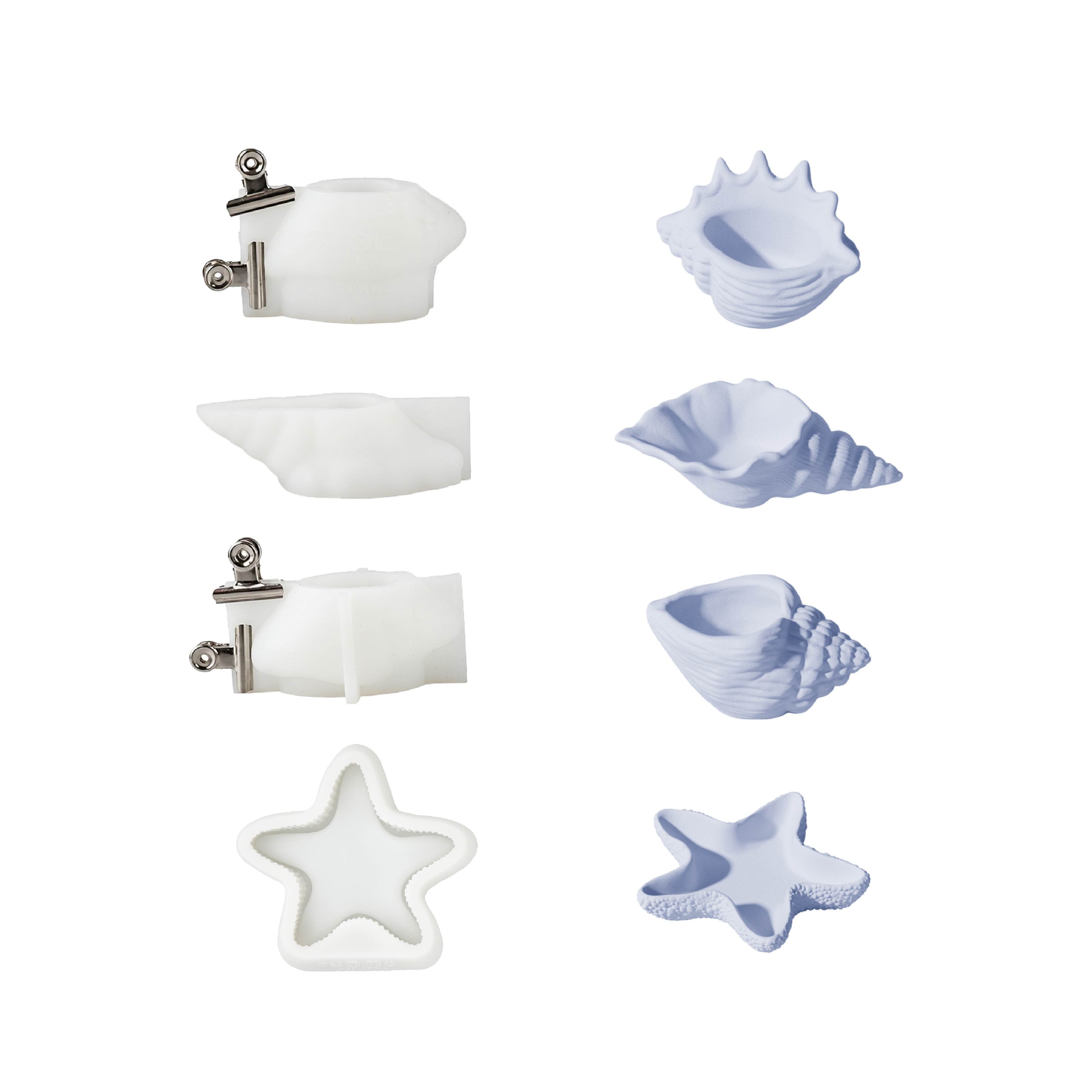 Seaside Treasures Candle Jar Silicone Mold Collection