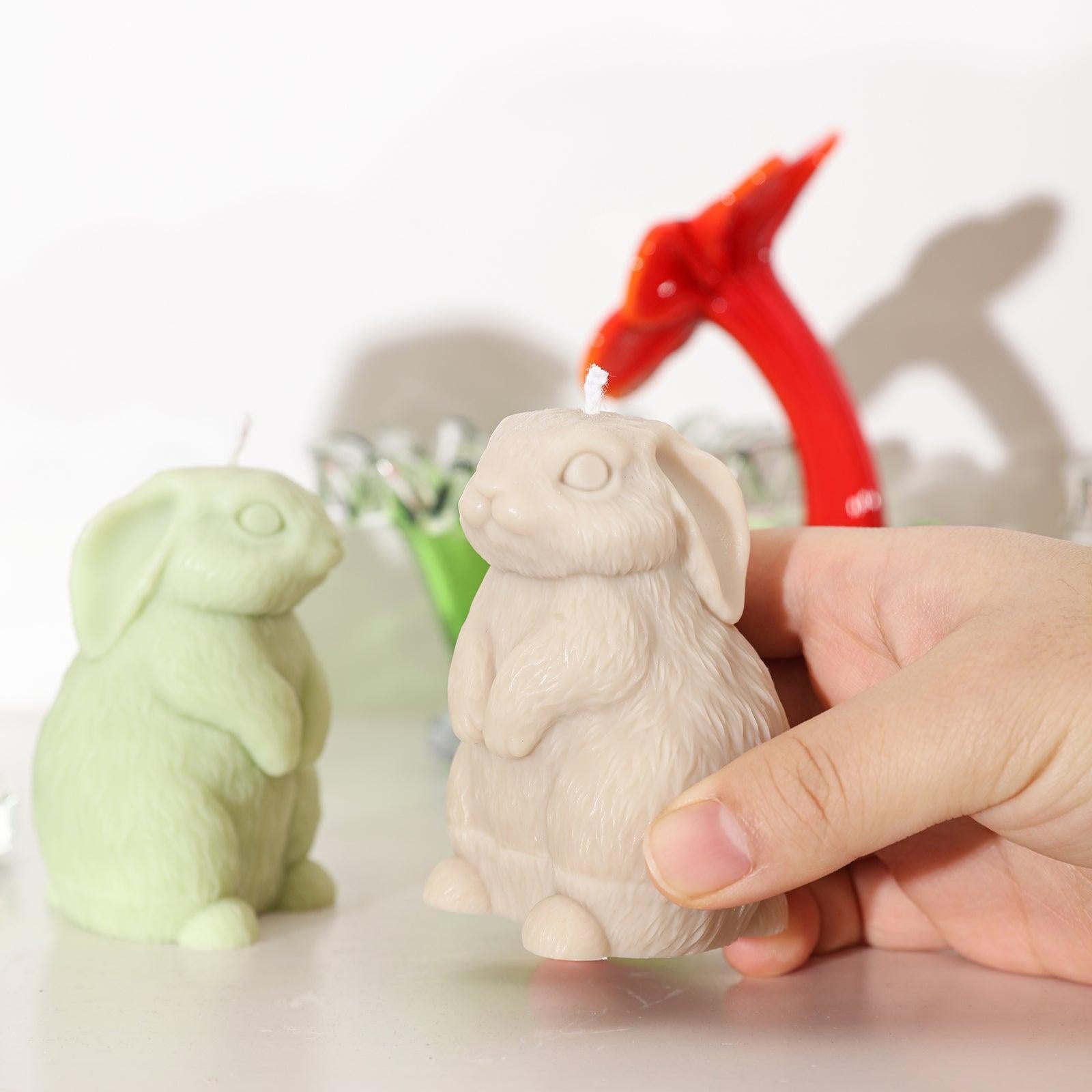 Molde de Silicone para Vela Coelhinho Feliz de Páscoa