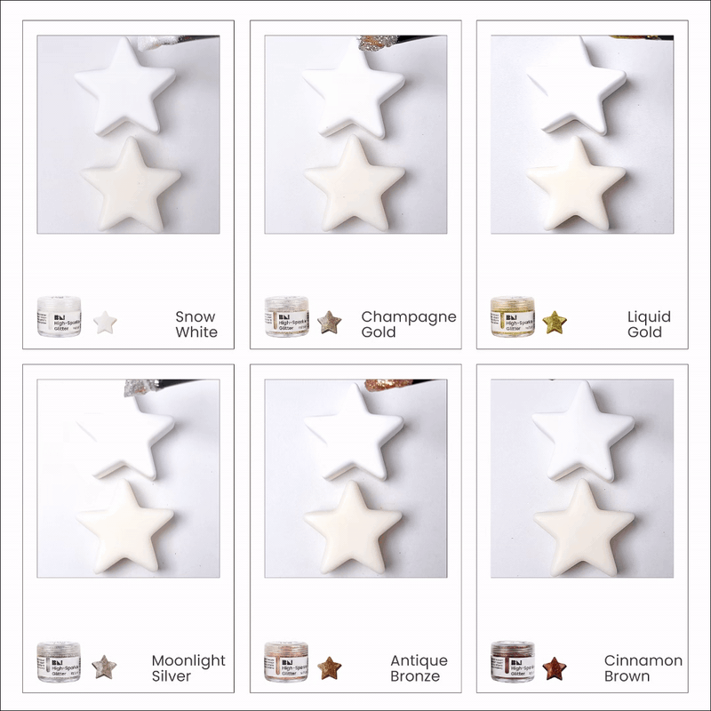 6-Color High-Sparkle Glitter Set for Holiday craft