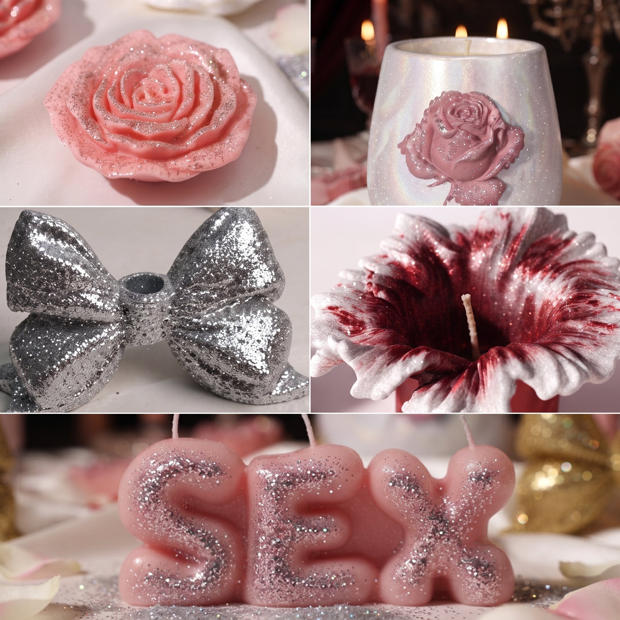 6-Color High-Sparkle Glitter Set for Holiday craft