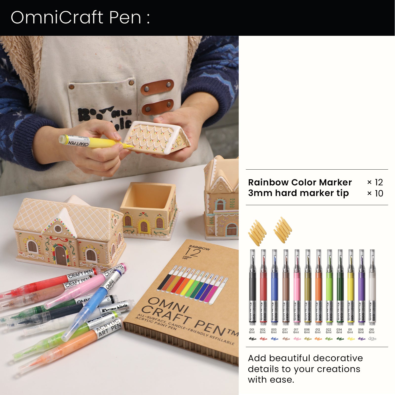 Sweet Gingerbread Cottage Candle Jar Silicone Mold Collection