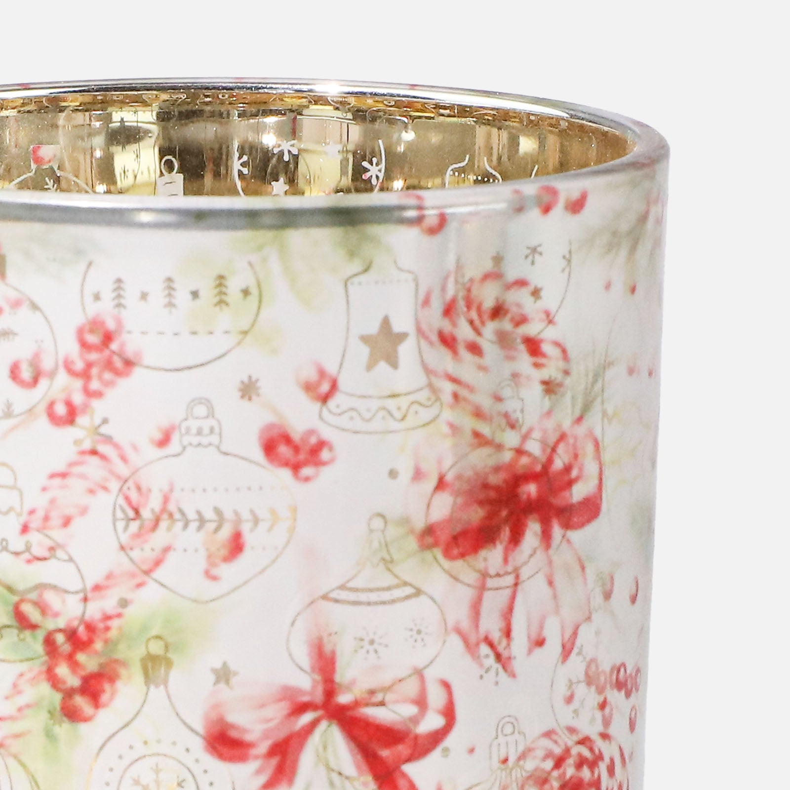 Christmas Bows & Baubles Glass Candle Jar Collection